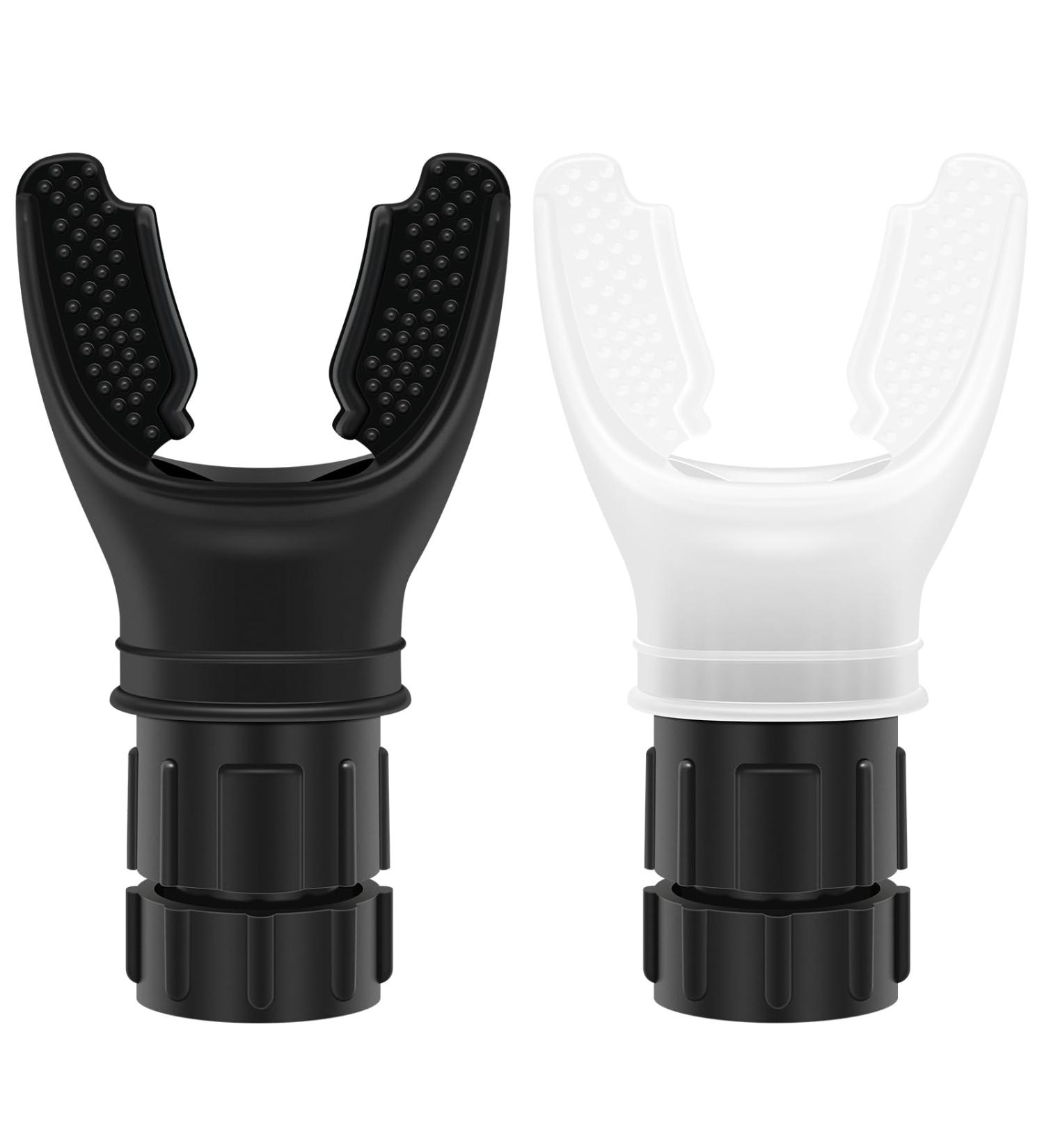 Portable Respiratory Muscle Trainer - Adjustable Resistance Exercise Device for Endurance & Strength | Durable Silicone Easy-to-Clean (Black & White - Buy Online on GoSupps.com