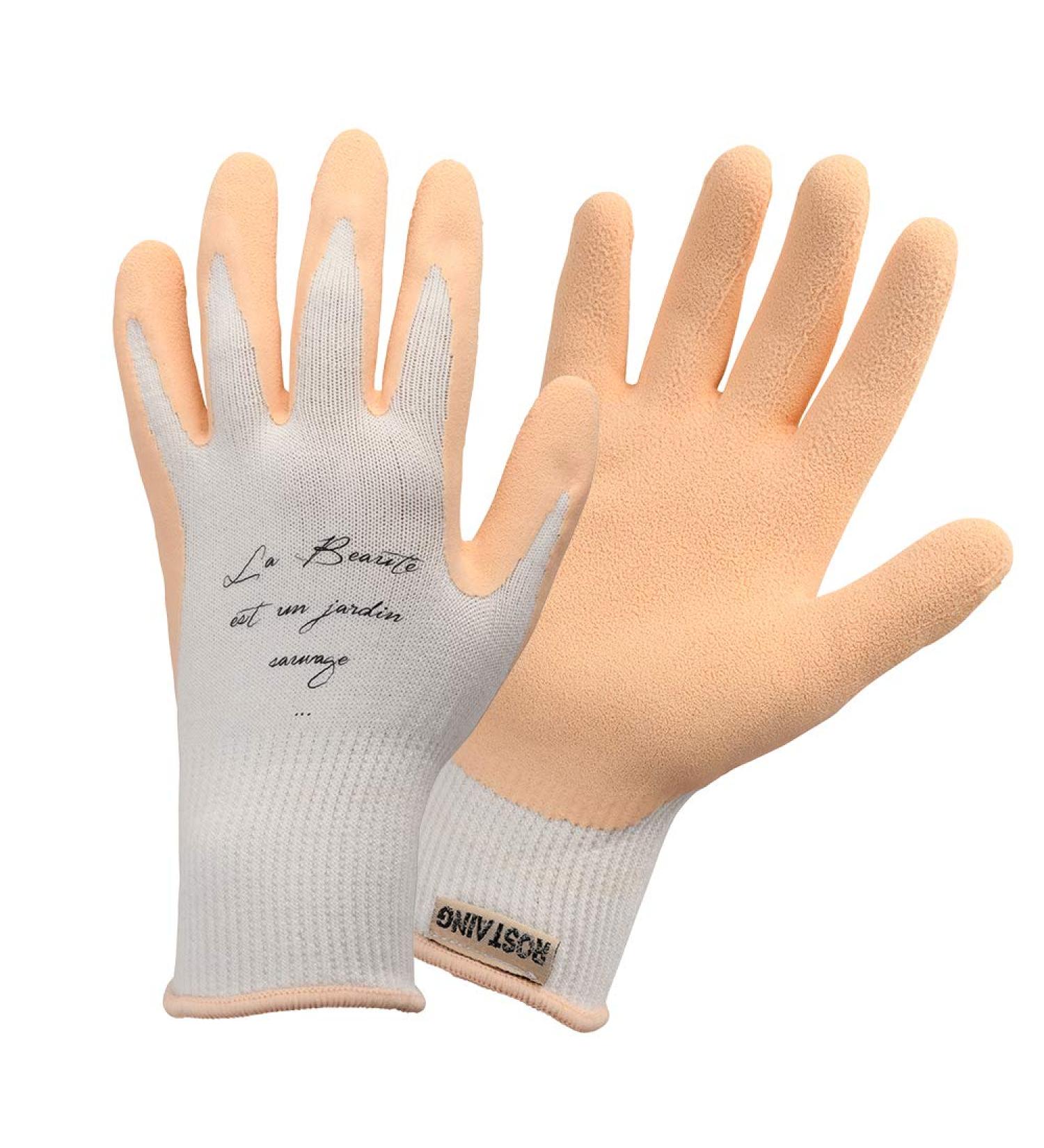 Rostain Nude-IT08 Gardening Gloves - Washable Eucalyptus Scented Latex Size 08 Pink/White - Perfect for International Shipping - Buy Online on GoSupps.com