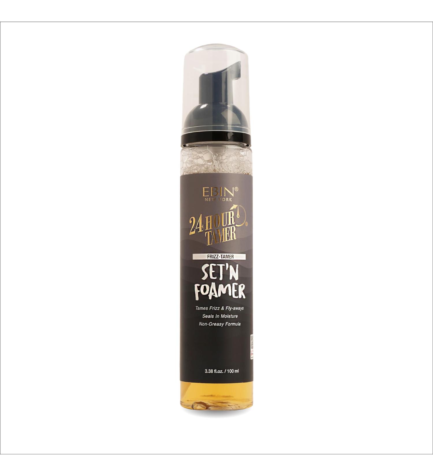 EBIN NEW YORK 24 Hour Tamer Set - Foamer Frizz-Tamer 3.38oz | Tame Frizz & Flyaways Moisturize with Non-Greasy Lightweight Formula | Enhance Shine & Soft Finish - Buy Online on GoSupps.com