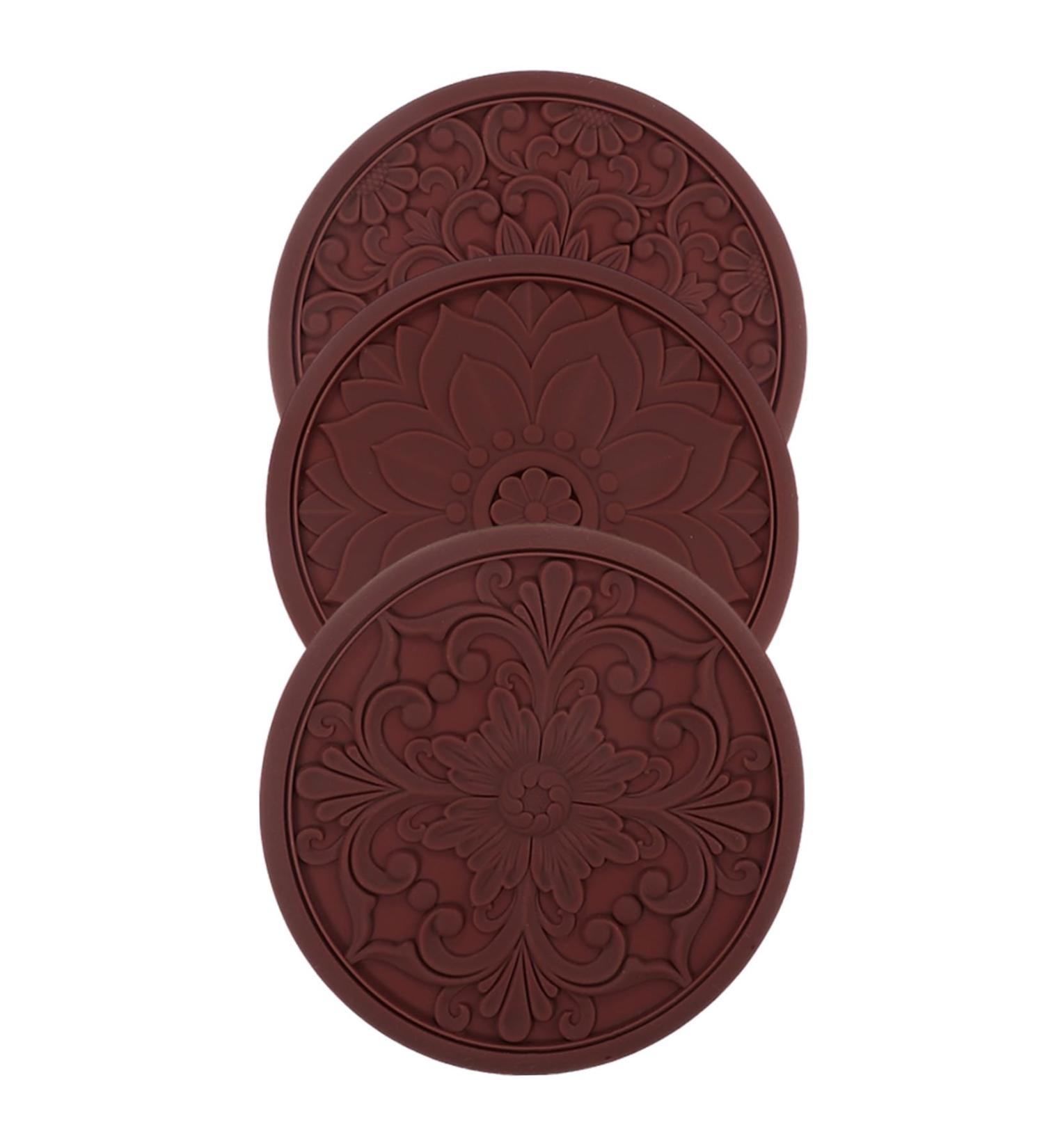 Alipis 1 Set Insulation Pads Placemats Tableware Insulation Mat Heat Proof Silicone Coaster Coffee Bowl Mat As Shown 12.00X12.00X0.60CM - Buy Online on GoSupps.com