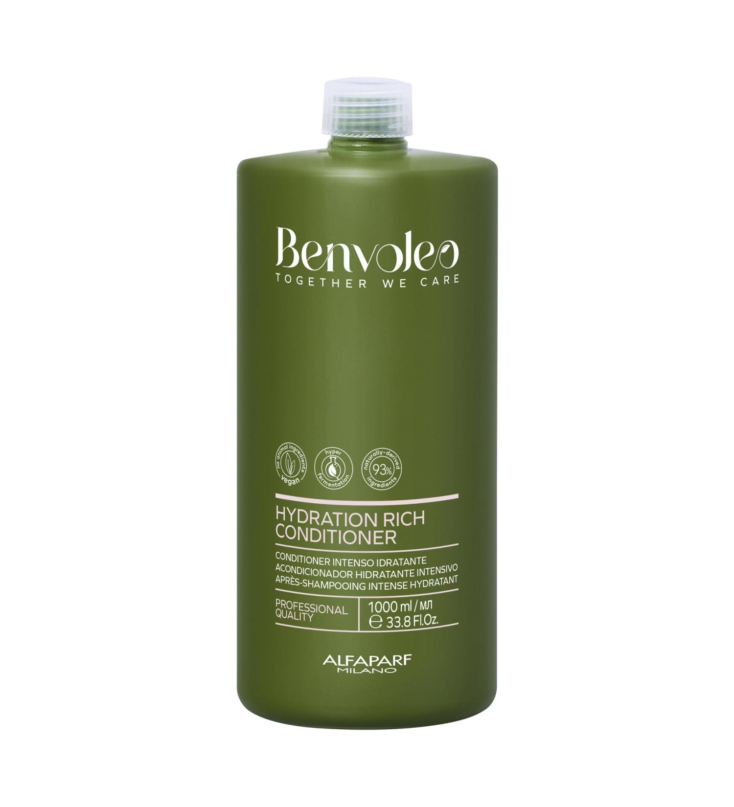 Alfaparf Milano Benvoleo Hydration Rich Conditioner - Vegan Sustainable Hair Care for Dry Hair - 33.8 Fl. Oz. - Hydrates & Nourishes Naturally - Buy Online on GoSupps.com