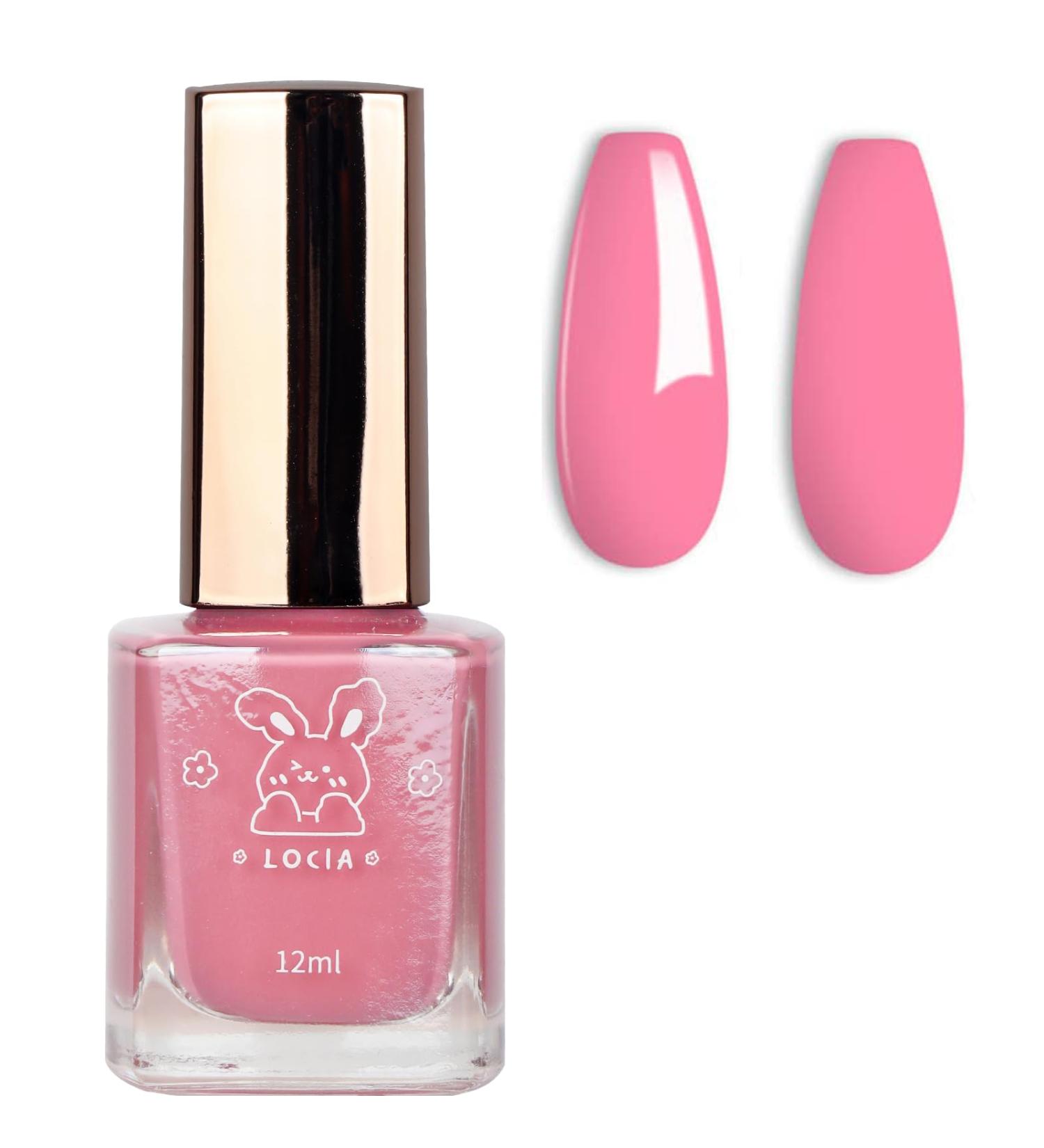 Pink Nail Polish - Breathable Nude pink Nail Varnish - Quick Dry Nail Polish - Bare Pink Long Lasting Breathable Pink Nail Polish - Nail Art Starter Manicure DIY at Home - Without Use UV Lamp - Buy Online on GoSupps.com