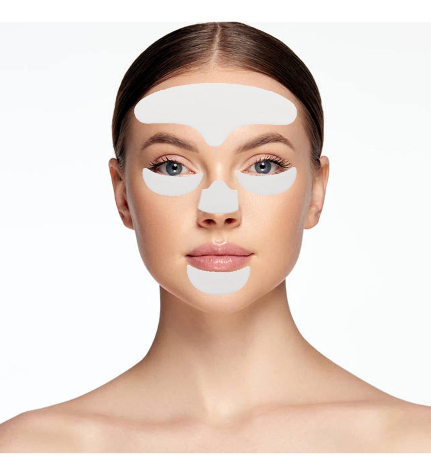 6 Pieces Anti Wrinkle Pads Anti Wrinkle Plaster Forehead Patch Reusable Silicone Anti Wrinkle Pads for Moisture Reduction Dark Circles Puffiness Wrinkles Eye Bags with Chin Patch - Buy Online on GoSupps.com