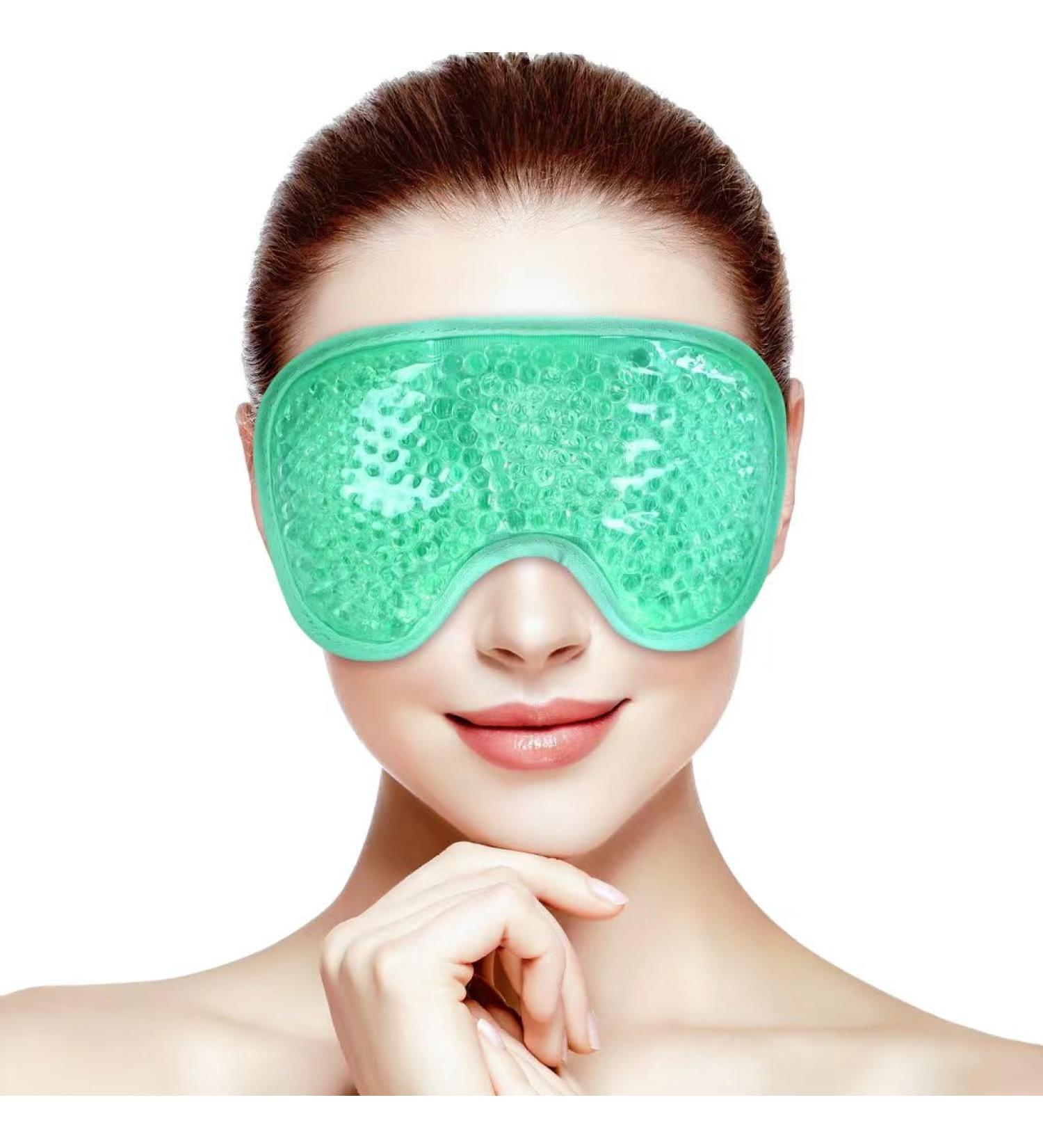 ONLYSKY BEAUTY Cold Eye Mask - Cooling Gel Eye-Mask for Dry Eyes Relaxation & Pressure Relief | Perfect Gift for Women (Green - Buy Online on GoSupps.com