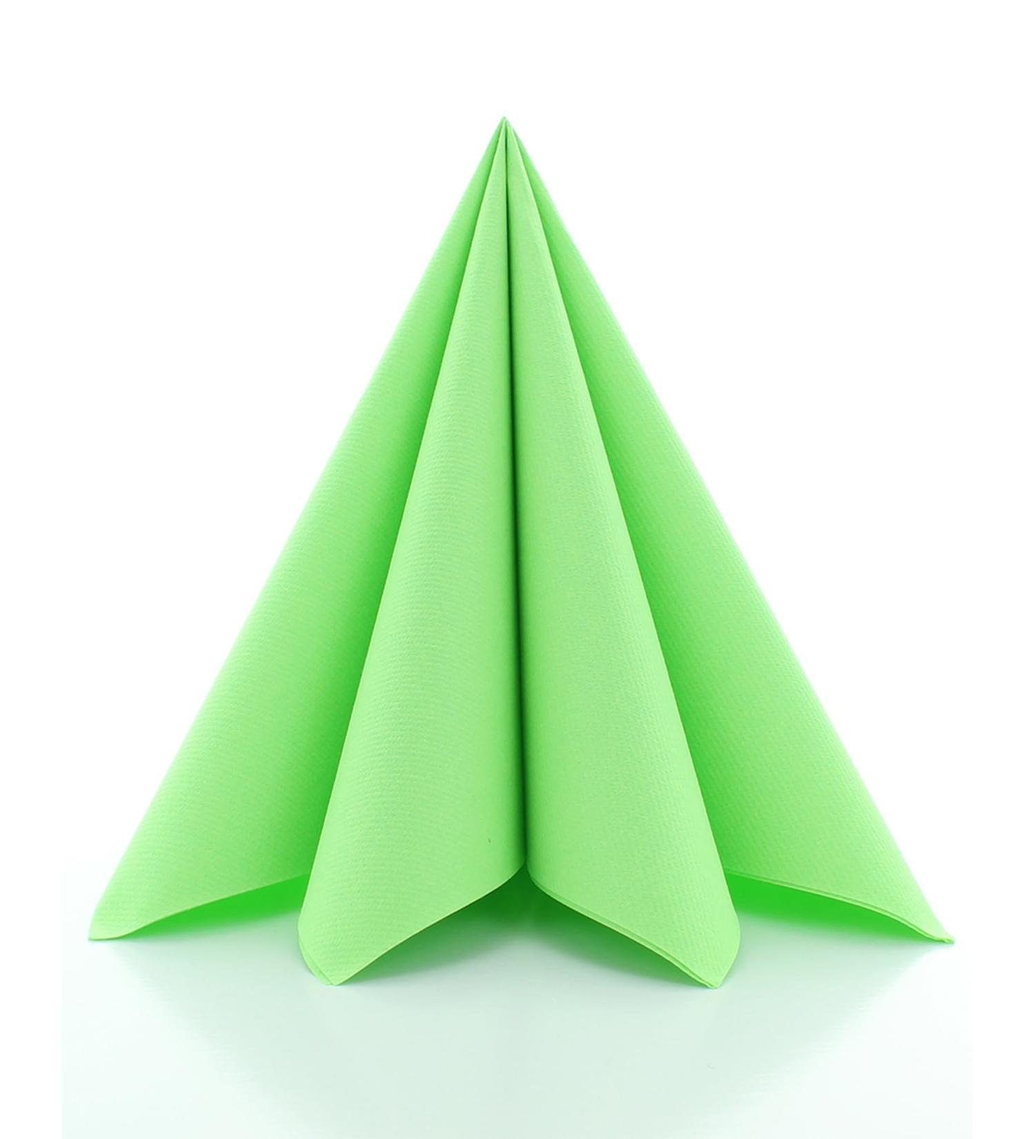Sovie Linclass Airlaid Napkin Apple Green - 50 High-Quality Tearproof Disposable Napkins (40x40 cm) for Weddings & Parties - Buy Online on GoSupps.com