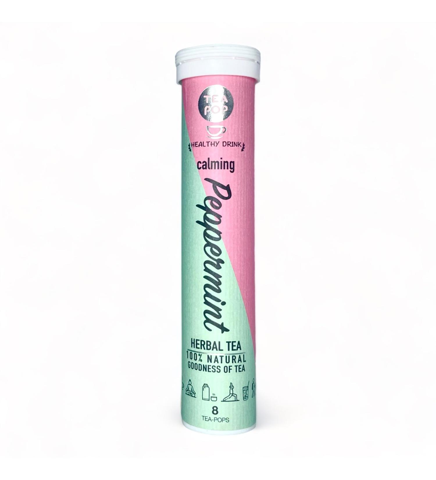 Buy 100% Natural Peppermint Tea Pop - Crystallized WildBerry Punch | International Shipping Available - Buy Online on GoSupps.com