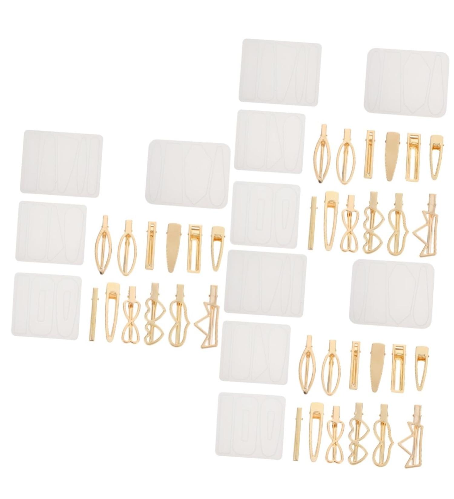 COHEALI 3 Sets Hairpin Mold Set Crystal Decor Hair Barrette Resin Mould Diy Handmade Craft Mold Flower Head - Buy Online on GoSupps.com