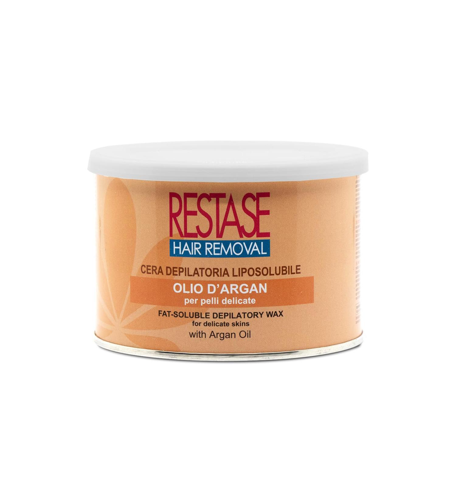 RESTASE Fat-Soluble Depilatory Wax with Argan Oil for Delicate Skin - 400ml Made in Italy | International Shipping Available - Buy Online on GoSupps.com