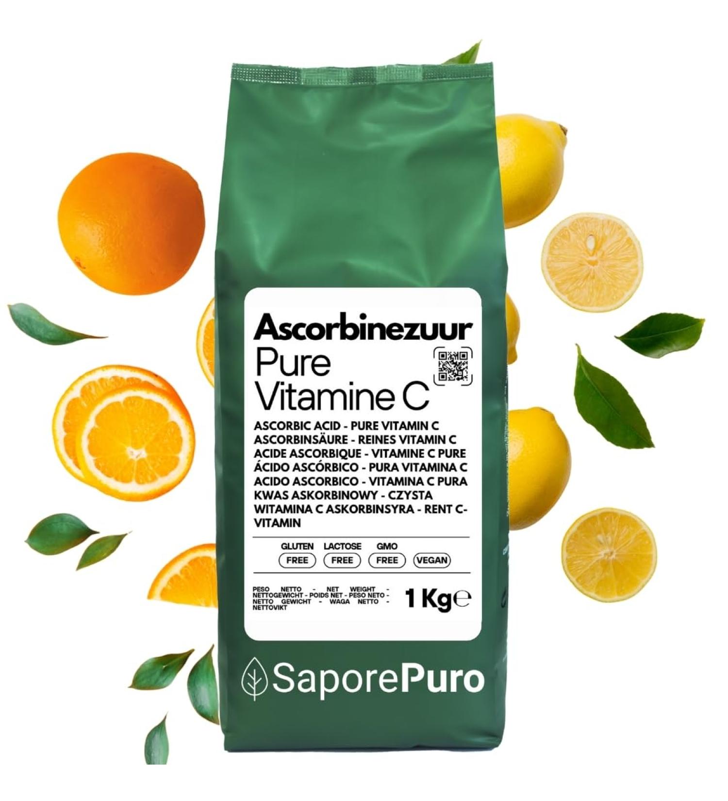Gioia Group Srl Ascorbic acid powder 1000 gr Ascorbic acid Vitamin C powder - Buy Online on GoSupps.com