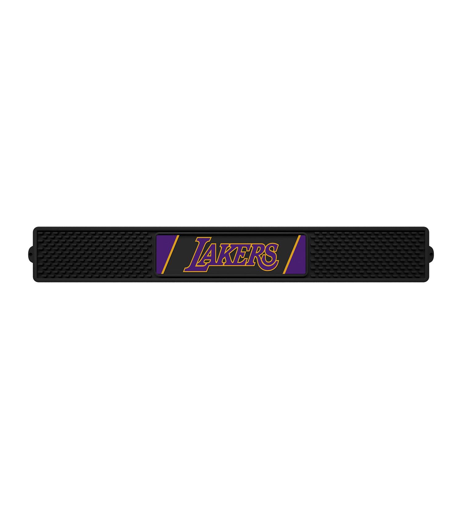 FANMATS - 14048 NBA Los Angeles Lakers Vinyl Drink Mat , 3.25"x24"
