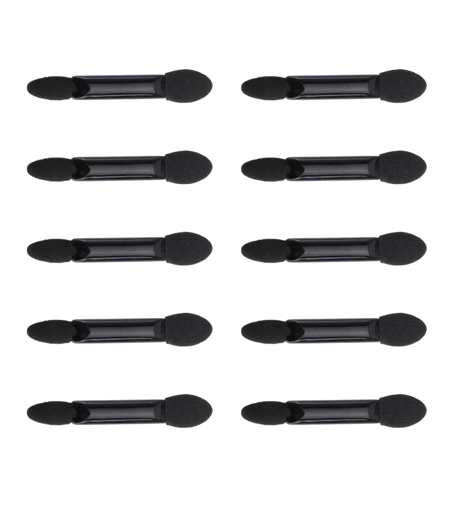 SOESFOUFU 10pcs Dual Sided Eye Shadow Brush Eye Shadow Sponge Applicator Eyeshadow Stick Brush Paupi re Black - Buy Online on GoSupps.com
