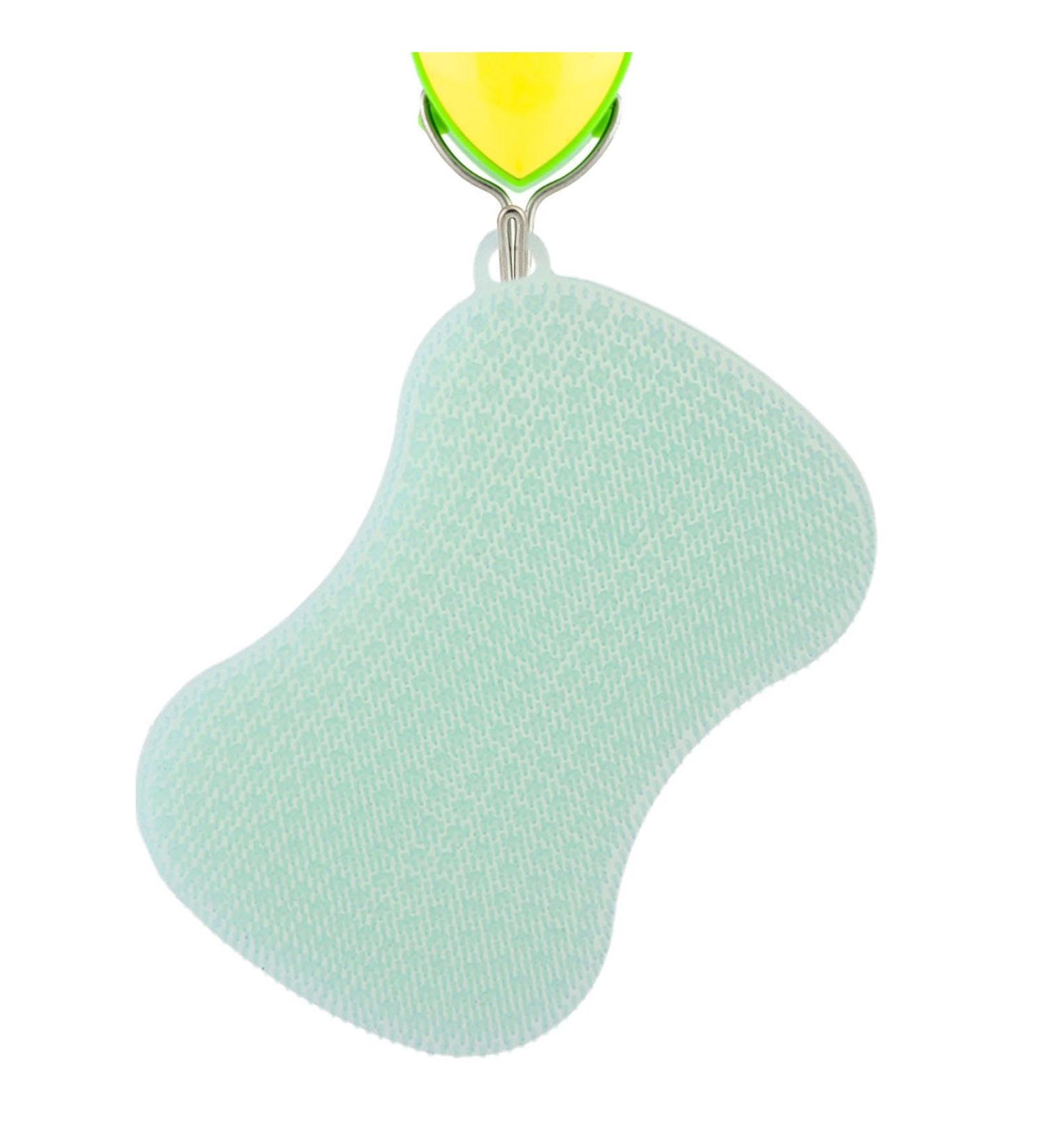 Fovolat Silicone Sponge | Multipurpose Dishwashing Sponge with Soft Bristles Design Quick-Drying Kitchen Sponge Kitchen Scrubber for Pot Pan Dish Bowl Green - Buy Online on GoSupps.com