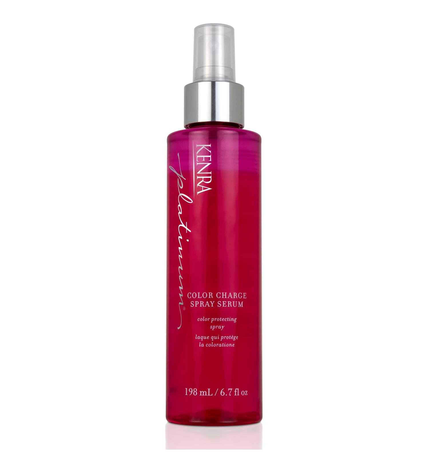 Kenra Platinum Color Charge Spray Serum - Color Protecting & Retaining Pigments | Shine & Protection for All Hair Types | 6.7 oz - Buy Online on GoSupps.com