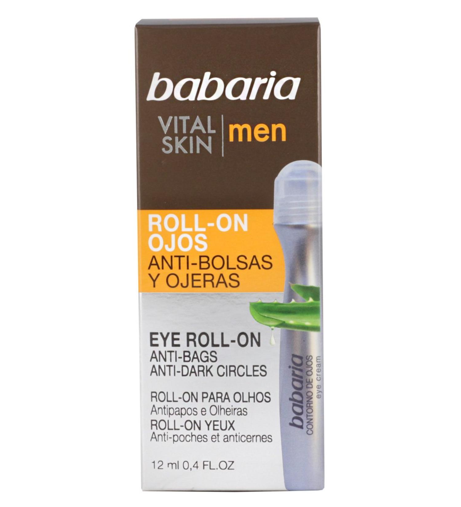 BABARIA Men Roll-On Anti-Ojeras & Anti-Shadow - 1 Pack (0.012 kg) | Brighten Eyes & Reduce Dark Circles | Ships Internationally - Buy Online on GoSupps.com