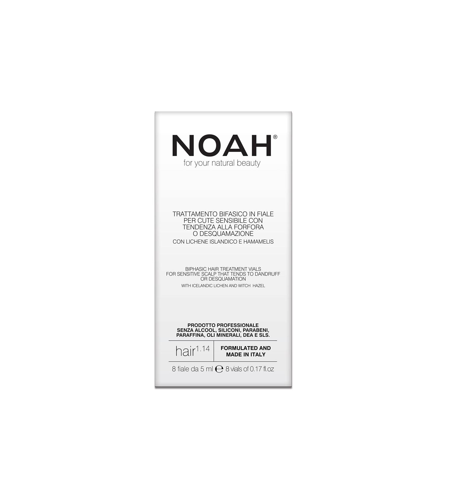 NOAH 1.14 bifasic Hair treatment vials for sensitive scalp 40 ml - Buy Online on GoSupps.com