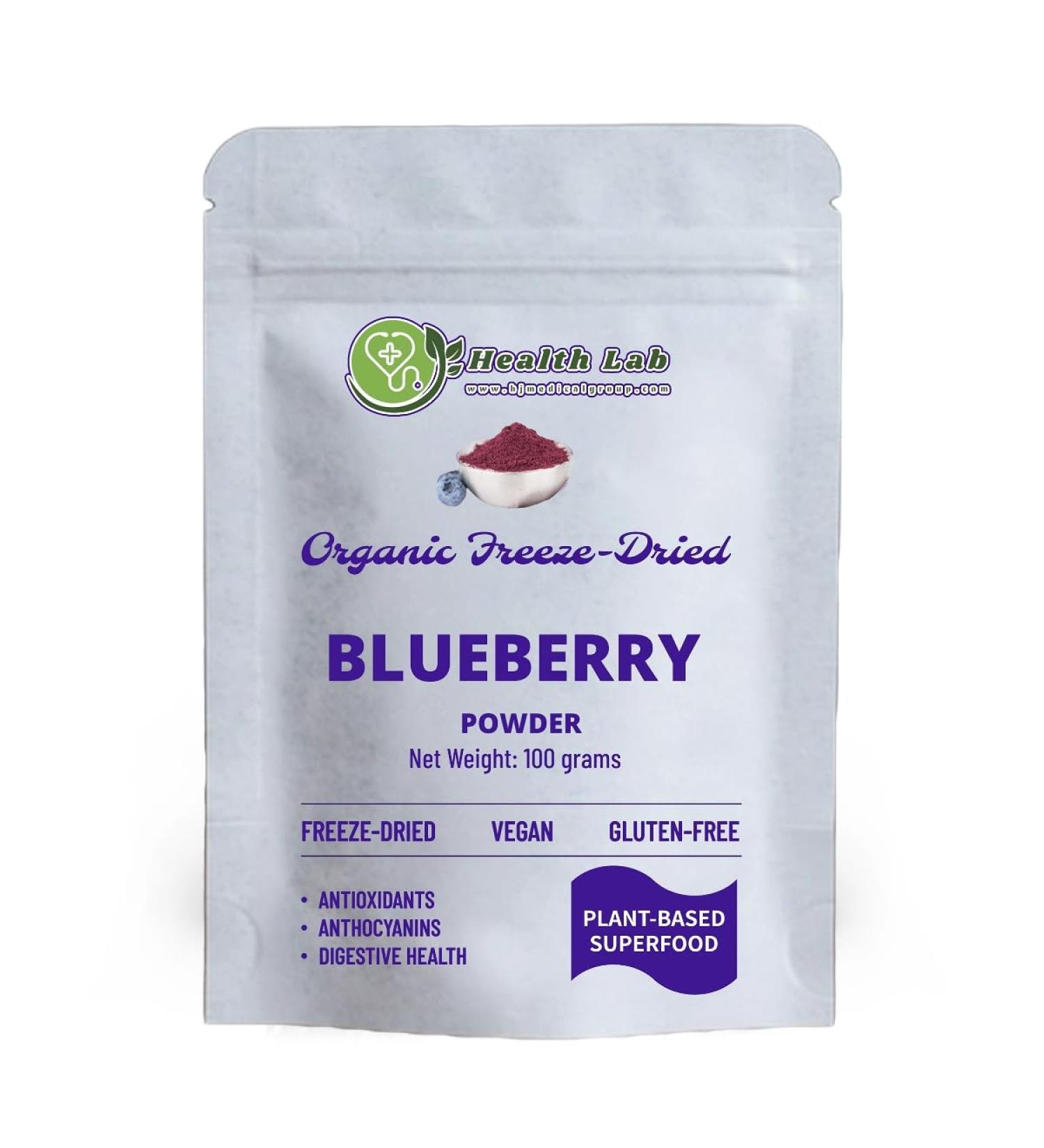 Health Lab - Organic Blueberry Powder - Antioxidant & Boost Immune System - Buy Online on GoSupps.com