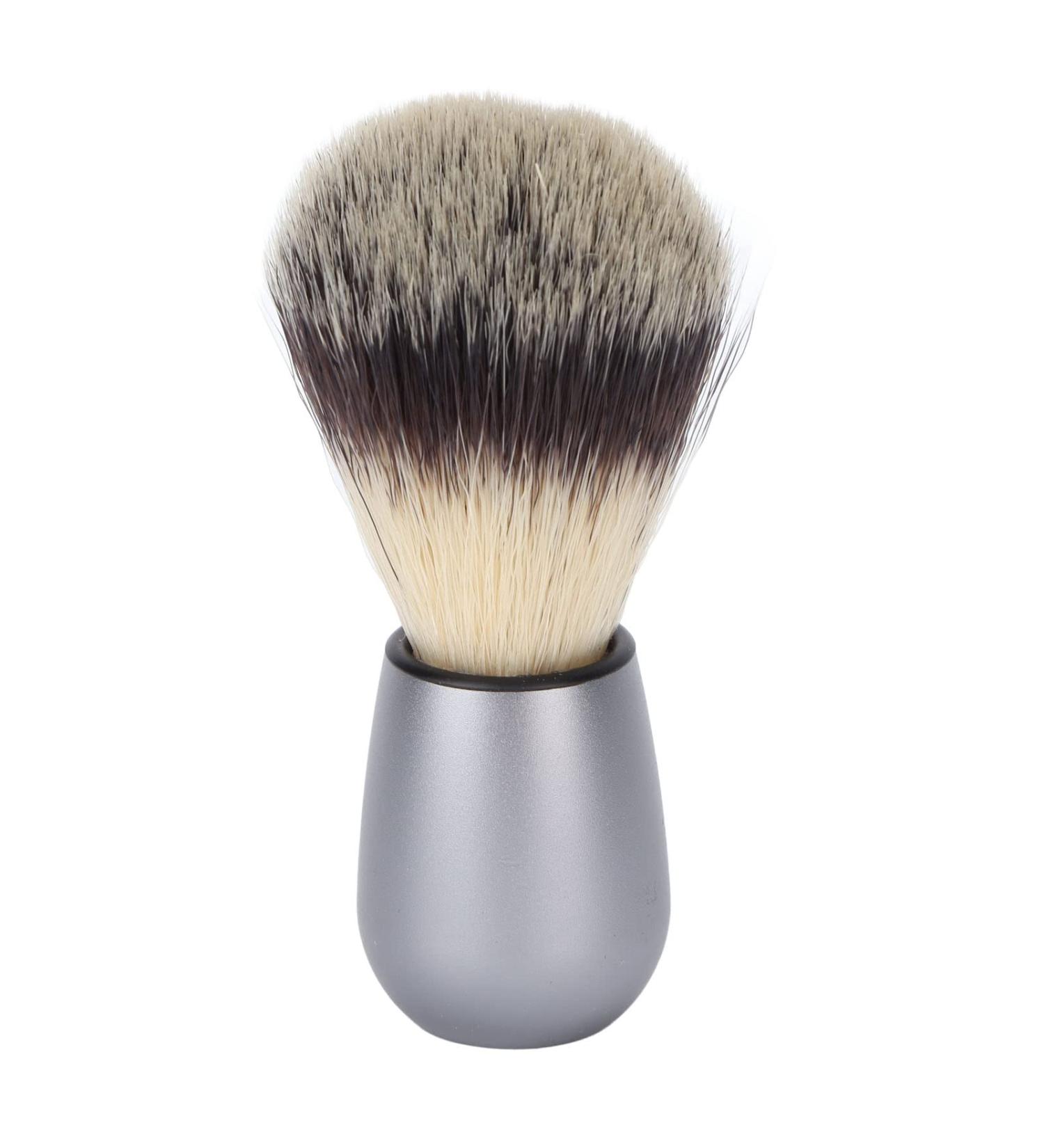 Professional Hair-Razor Brush | Synthetic Shaving Foam Brush for Wet Shaving & Mustache Care | Metal Handle Safety Razor Tool for Men - Buy Online on GoSupps.com