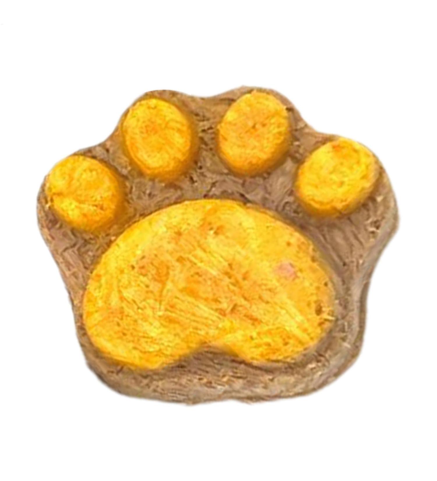 Kitten Treats - Cat Treats for Indoor Cats - Natural Healthy Cat Snacks Treats | Cat Paw Biscuits Cat Treat | Dry Cat Treats Kitten Treats | Kitten Treats Paw Shape Cat Food Treats | Treats for Cat Yellow - Buy Online on GoSupps.com