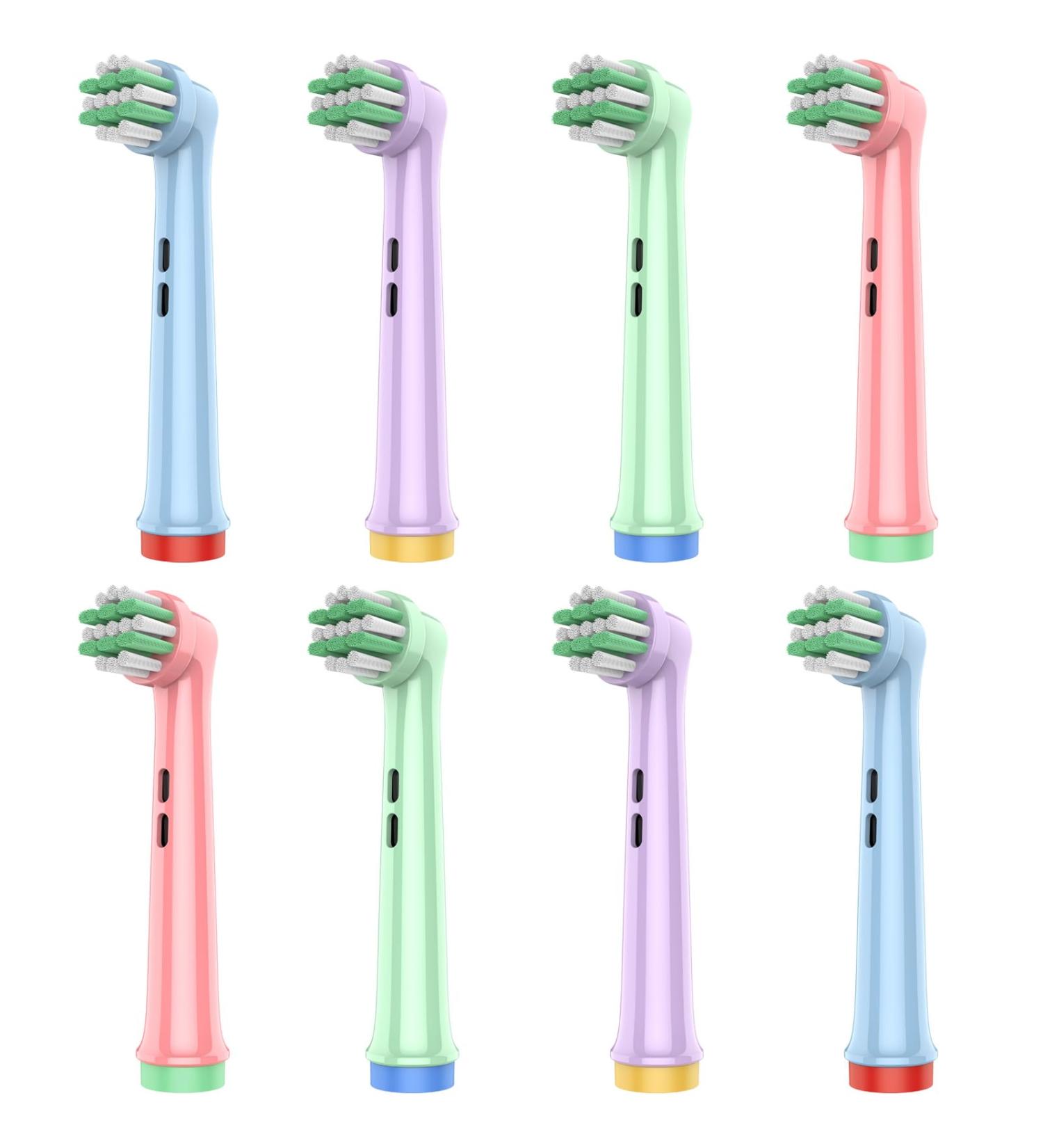 Kids Replacement Toothbrush Heads for Braun Oral B Electric Toothbrushes | Cavity Protection & Soft Bristles | Ages 3 - Buy Online on GoSupps.com