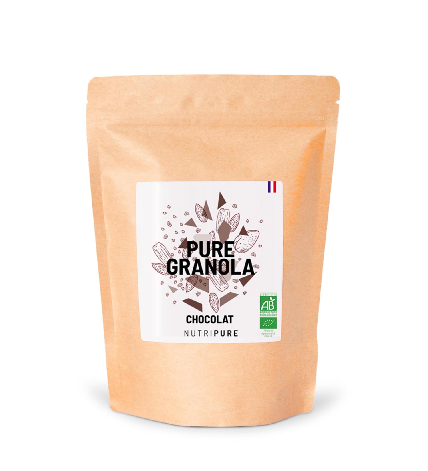 Nutripure | Pure Organic Granola | Vegan Dark Chocolate Chip Muesli | Raw Preservative Gluten Free or Added Sugar | Artisan - Buy Online on GoSupps.com