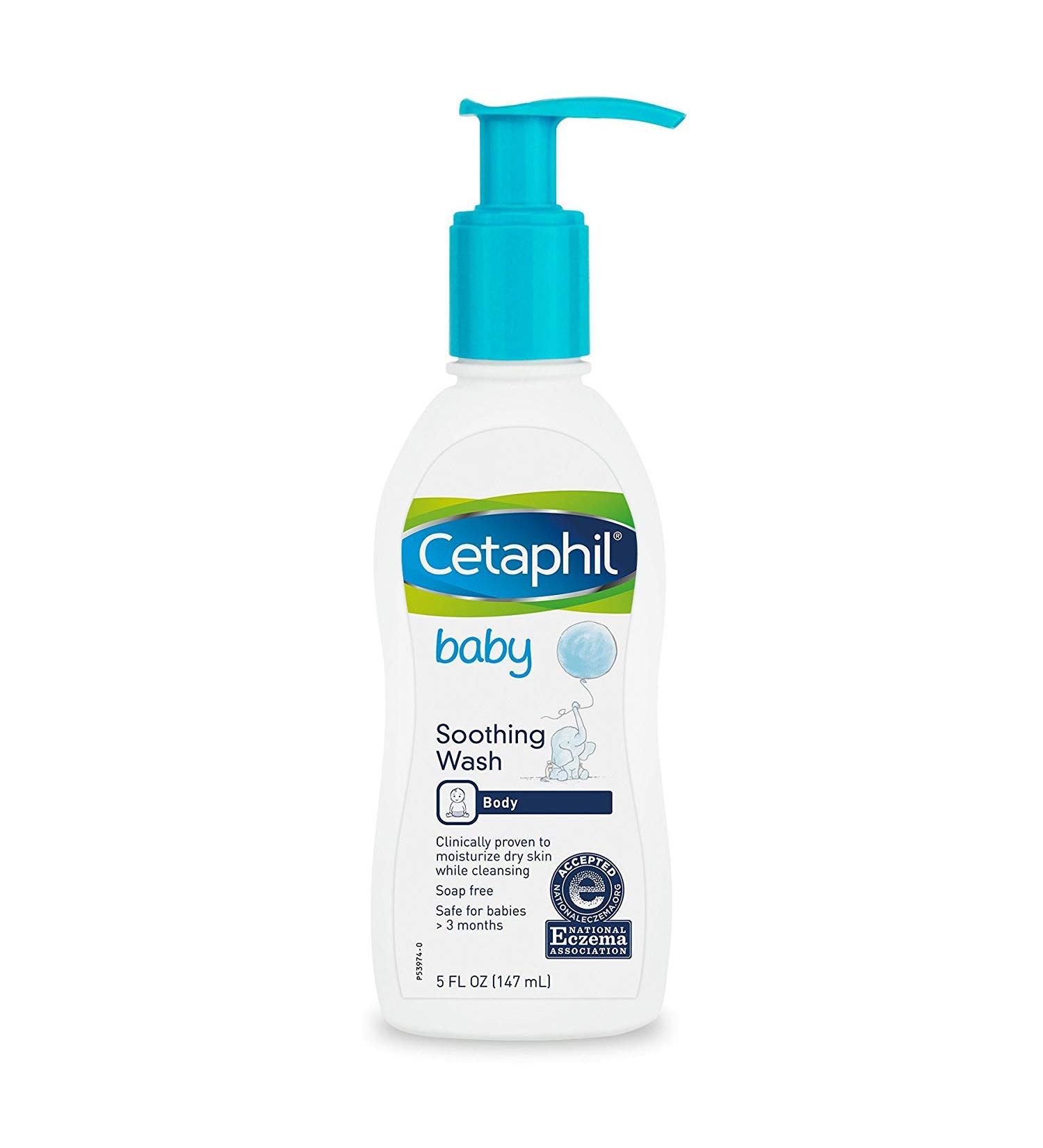 Cetaphil Baby Soothing Wash - 5 Ounces | Gentle Cleanser for Sensitive Skin - Buy Online on GoSupps.com