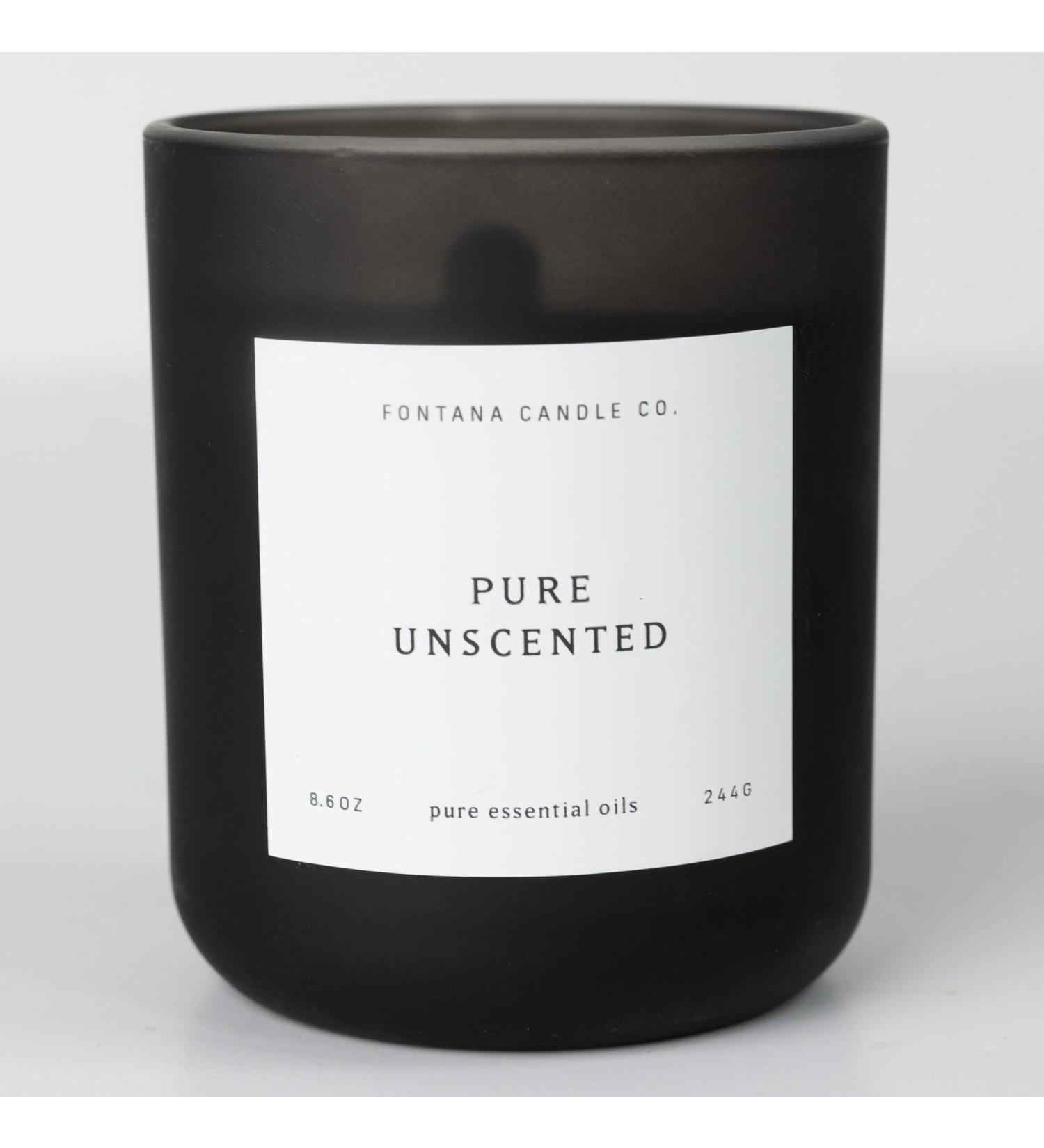Fontana Candle Company Luxe Collection - 10 oz Unscented Candle | Beeswax & Coconut Oil | Non-Toxic Clean Burn | Pure Essential Oil & Wood Wick - Buy Online on GoSupps.com