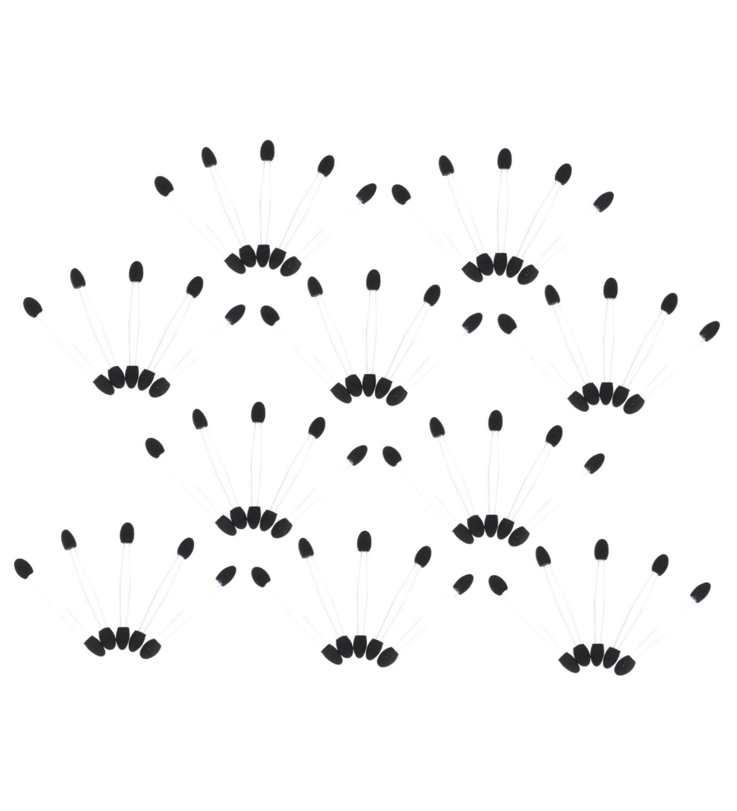 Housoutil 100pcs Eye Shadow Stick Eyeshadow Stick Disposable Makeup Girl Makeup Tools Makeup Stick Woman 7.5x0.5cm Black - Buy Online on GoSupps.com