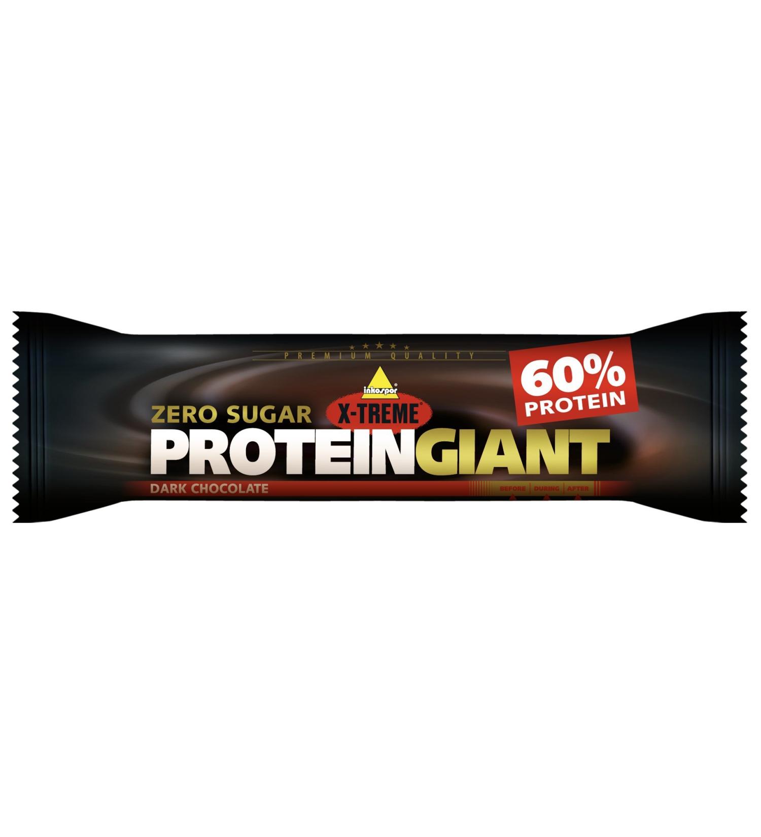 Inkospor X-Treme Protein Giant Bar - Dark Chocolate (24 x 65g) | High Protein Snack for Fitness & Health - Buy Online on GoSupps.com