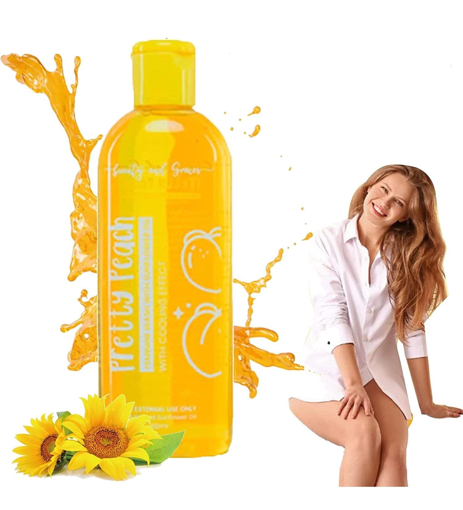  EXQST Pretty Peach Blossom Shower Gel for Women Sunflower Oil Lotion for Women Eliminates Odors Moisturizes and Takes Care of Women's Health - Buy Online on GoSupps.com