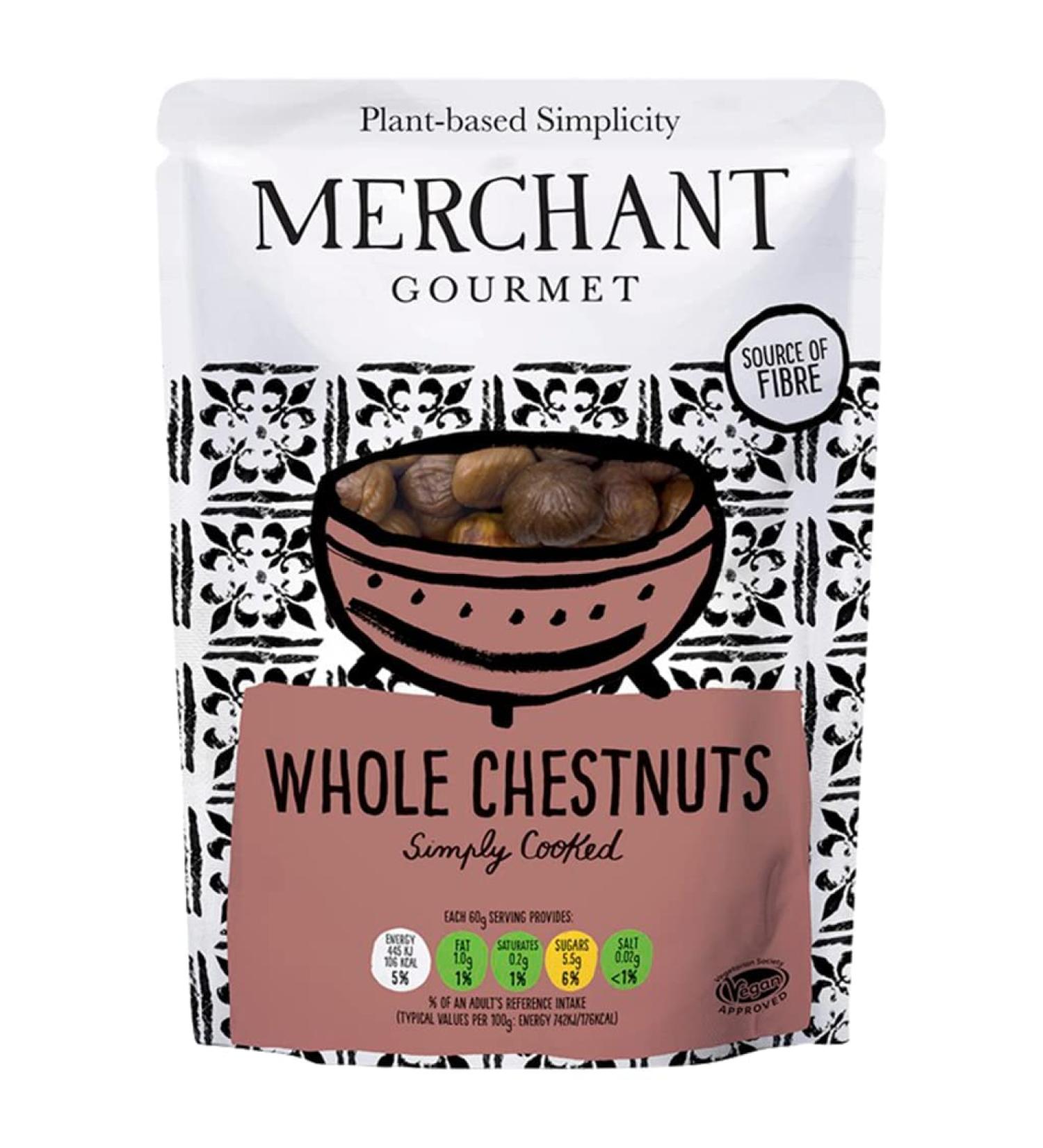 Merchant Gourmet Whole Chestnuts 180g - Premium Quality Chestnuts - Pack of 1 - Buy Online on GoSupps.com