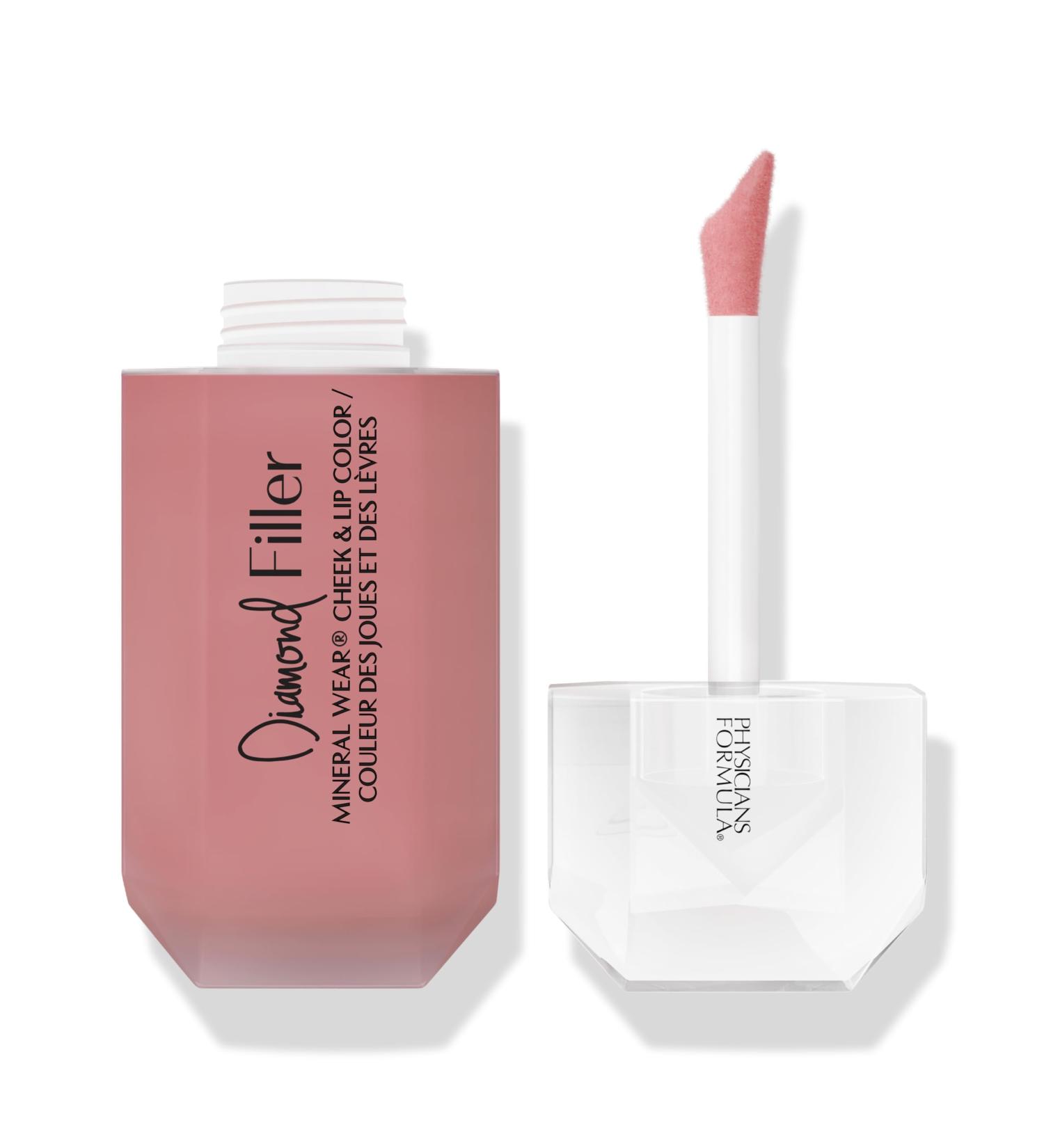Physicians Formula Mineral Wear Diamond Filler Cheek and Lip Color Lip and Cheek Tint with Cream/Serum Multi-Use Plumping Formula Enriched with Vitamin E Brilliant Peach - Buy Online on GoSupps.com