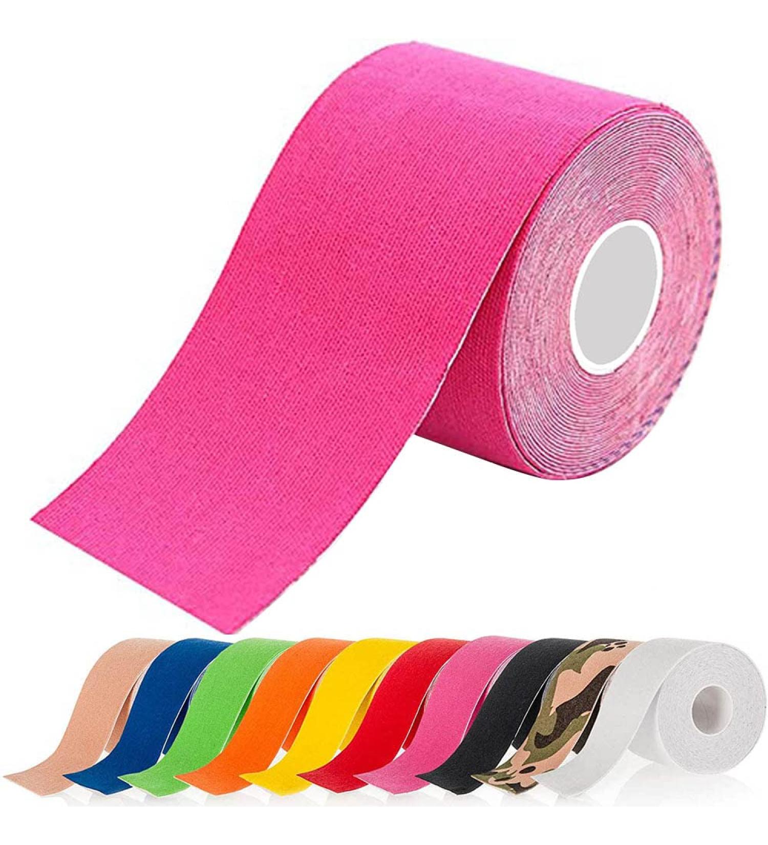 ATETEO Pink Kinesiology Tape - Medium Size 5m x 3.8cm - Buy Online on GoSupps.com