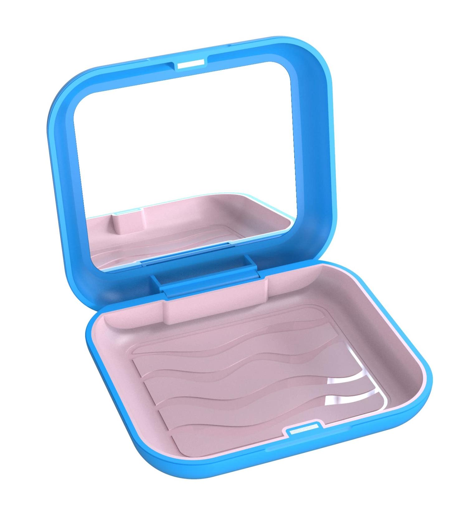 Shop BVN Braces Box | Durable Denture Container for Travel - Blue | Ideal for Dentures & Braces | International Shipping - Buy Online on GoSupps.com