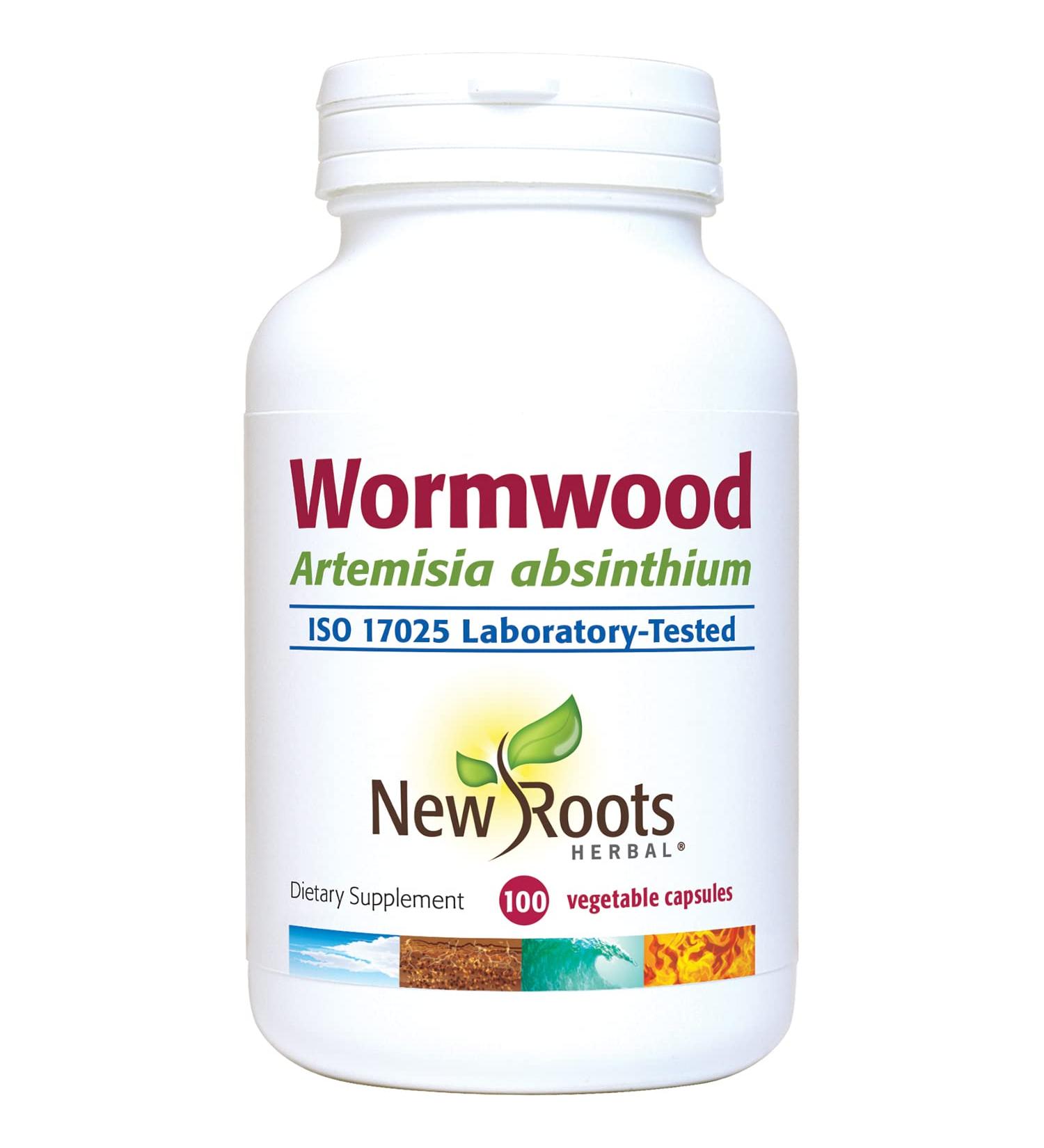 NEW ROOTS HERBAL Wormwood Capsules - 100% Natural Digestive Support Appetite Control & Intestinal Balance - Non-GMO & Gluten Free - Buy Online on GoSupps.com