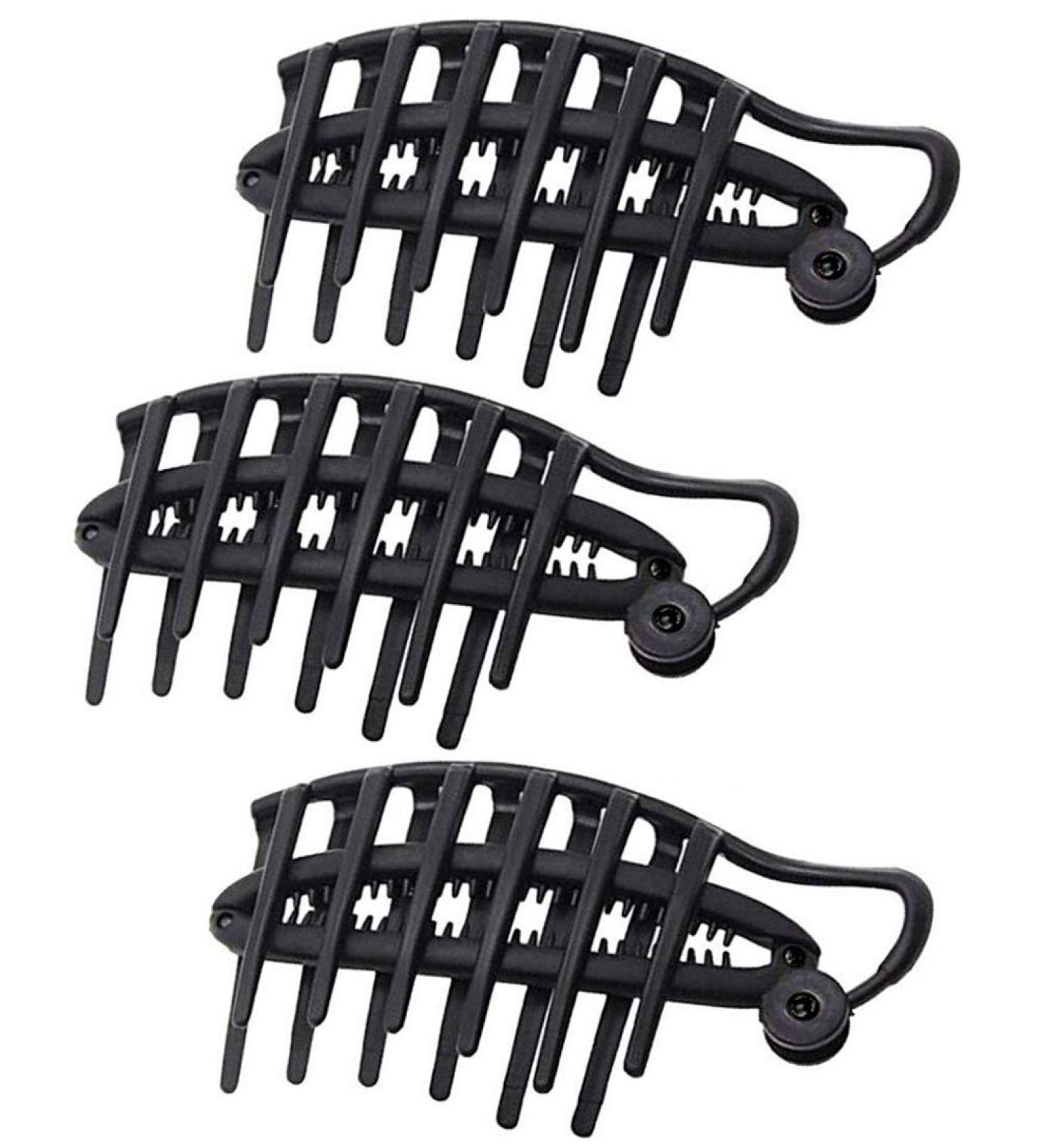 3PCS Black Hair Clip Volume Inserts Styling Set for Women & Girls - DIY Bun Maker Comb French Twist Styling Tool - Buy Online on GoSupps.com
