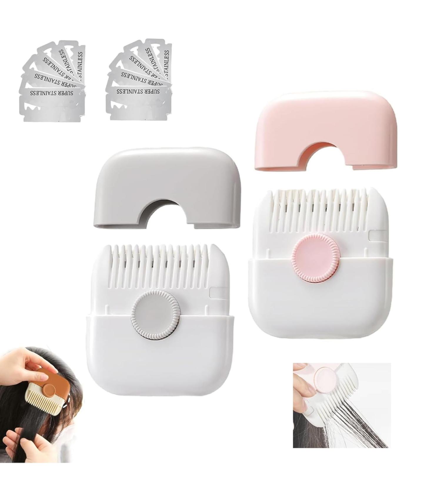 Trimpocket Hair Trimmer/Comb Kids Trimpocket Split Ends Hair Trimmer Trimpocket 2 in 1 Hair Trimmer 2 in 1 Bangs Trimmer Dual-Side Design With Cover Blades Replaceable (B) - Buy Online on GoSupps.com