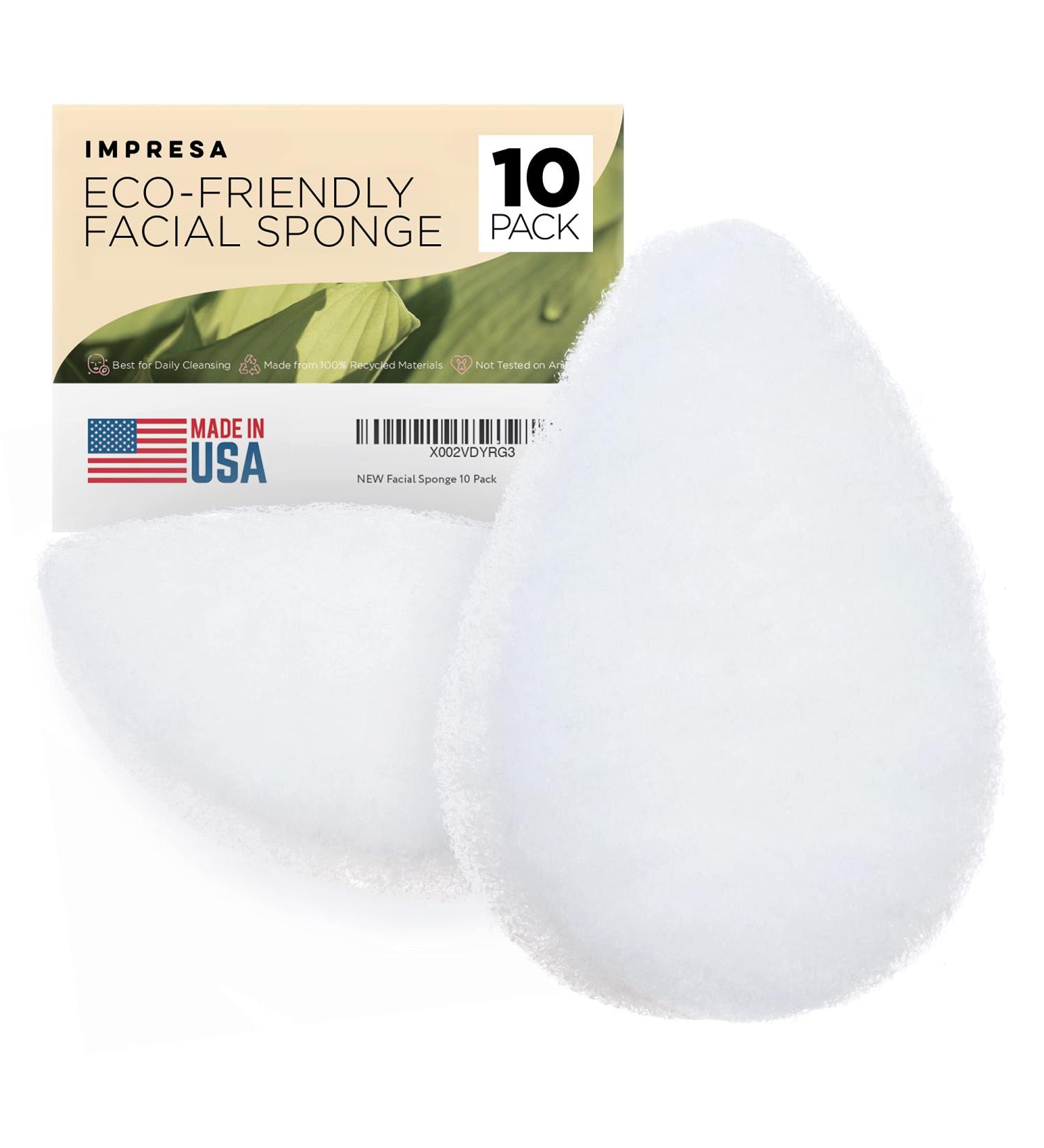 10 Pack Eco-Friendly Buff Puff Facial Sponges for Cleansing and Exfoliating - Made in USA - Buy Online on GoSupps.com