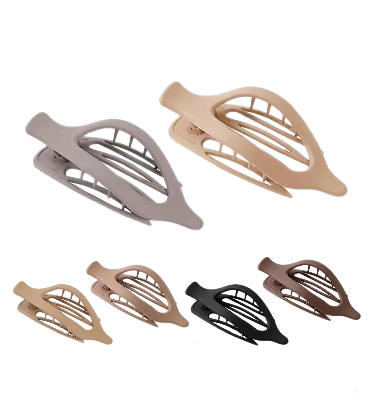 Flat Hair Claw French Design Alligator Hair Clip - Strong Hold Non Slip Barrettes Accessories Retro Duck Billed Hairpin for Thick Thin Hair Solid color - Buy Online on GoSupps.com