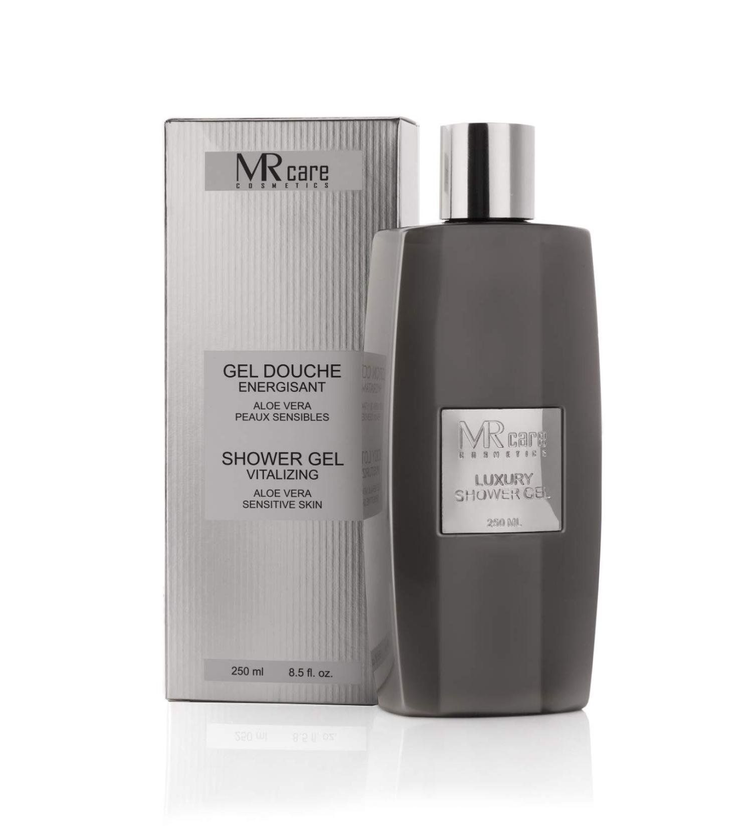 MR Care Cosmetics Shower Gel 250ml - Aloe Vera & Vitamin B5 Cleansing Nourishing & Moisturising Shower Gel for Body Face & Hair