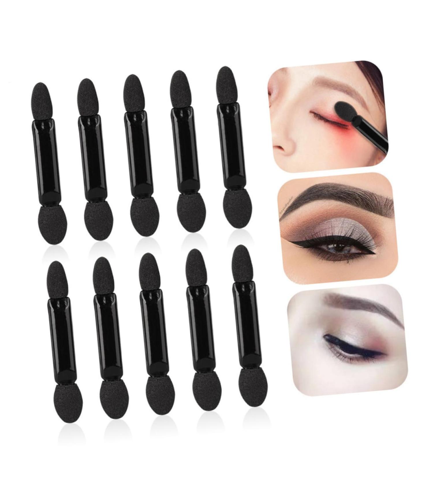 SOESFOUFU 100pcs Eyeshadow Brush Kit Women Eyeshadow Brush Makeup Eyeshadow Brush Eye Shadow Applicator Black - Buy Online on GoSupps.com
