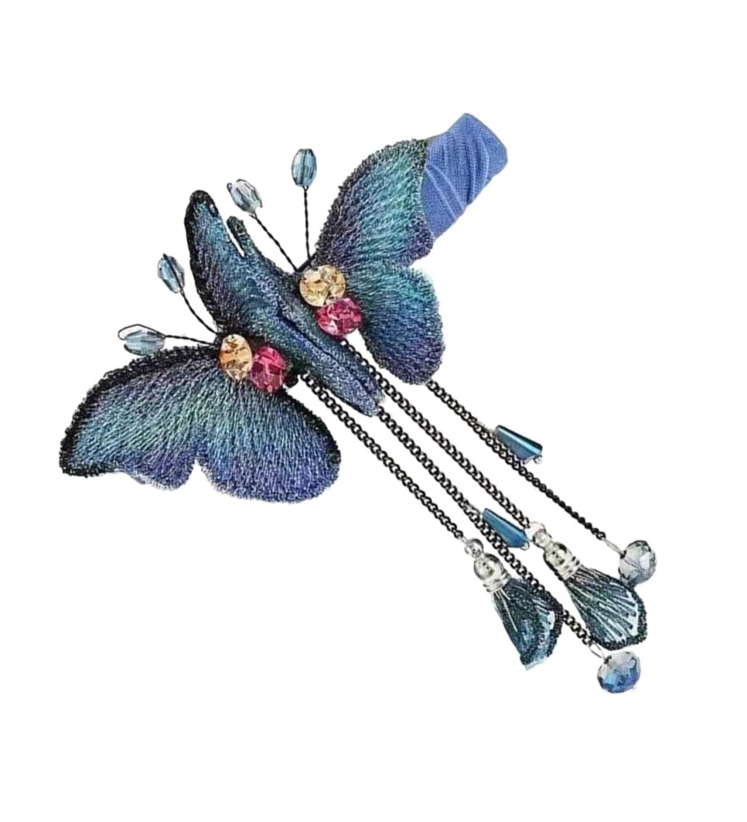 Angoily Butterfly Spring Hair Clip Barrettes Claw Clips for Girls Ladies Hair Accessories Hair Claws Girls Hair Accessories Girls Hair Clips Rhinestones of Hairpin - Buy Online on GoSupps.com