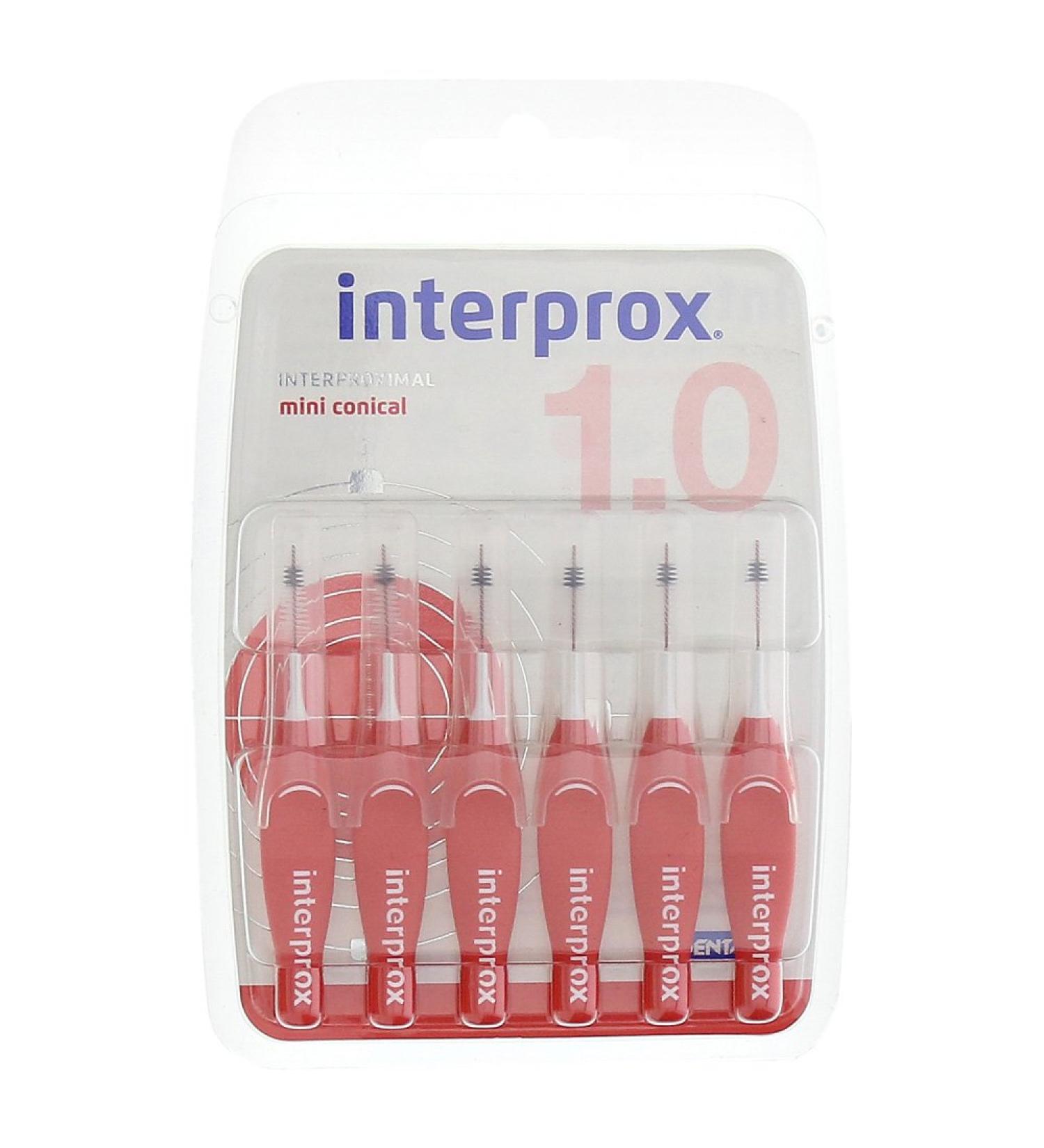 INTERPROX reg miniconical red interdental b.blis. 6 pcs toothbrush
