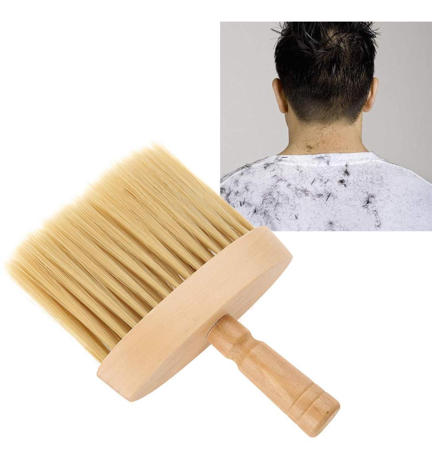 Barber Neck Dust Brush Brush Hair Cutting Tool Neck Duster Brush Neck Face Duster Brush Salon Hair Cleaning Wooden Sweep Brush Hair Cut Hairdressing Tool - Buy Online on GoSupps.com