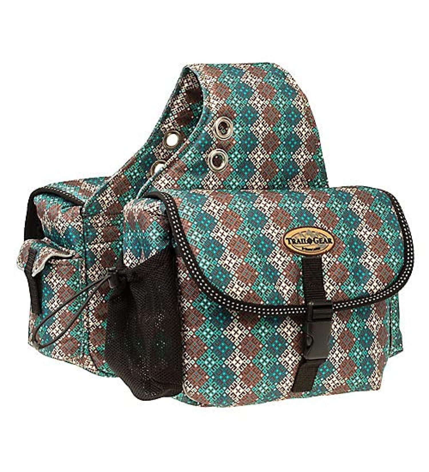 Weaver Leather Trail Gear Saddle Bag Turquoise