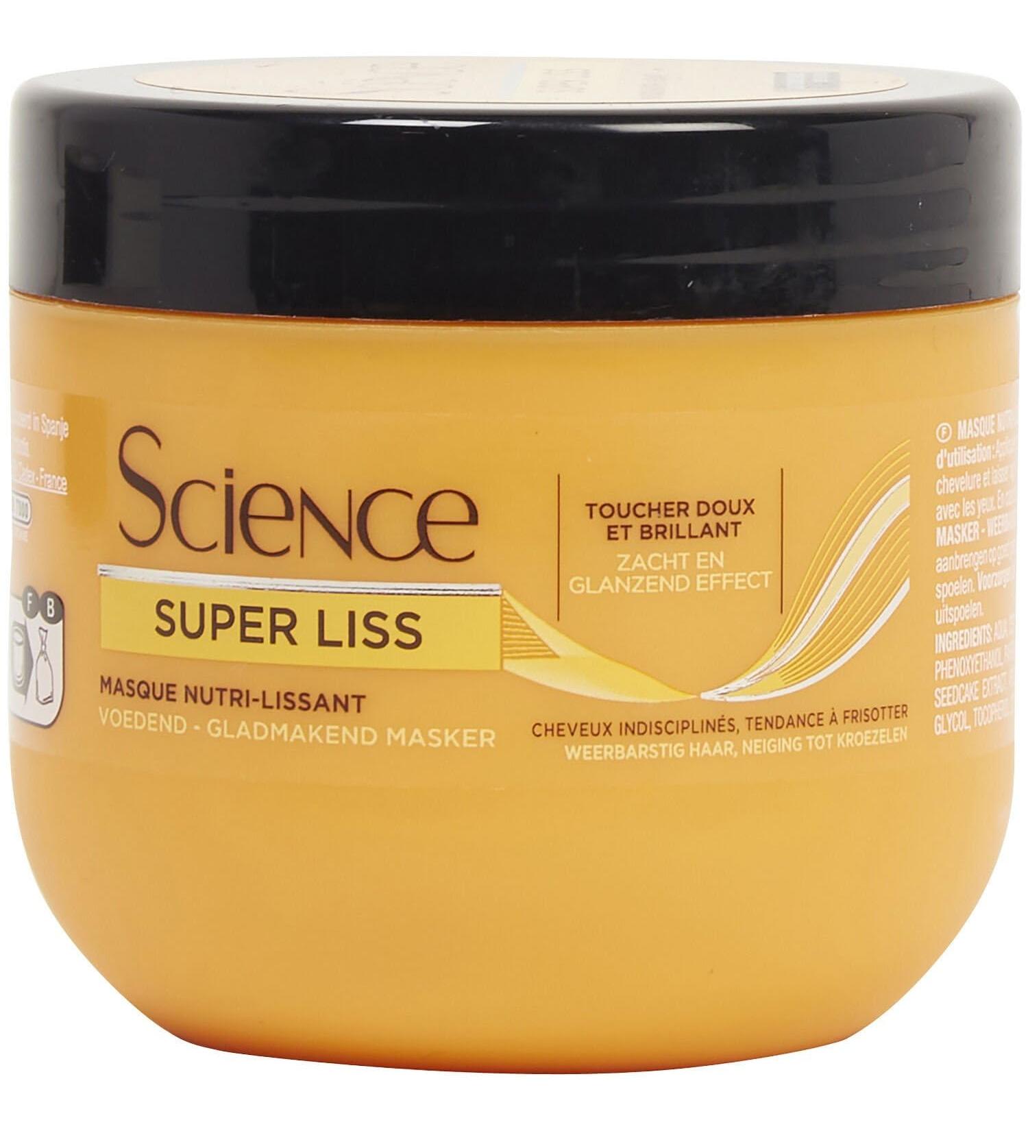 KERASCIENCE Masque R parateur Lissant pour Cheveux Doux et Brillants Soin Intense 300mL - Le Lot De 4