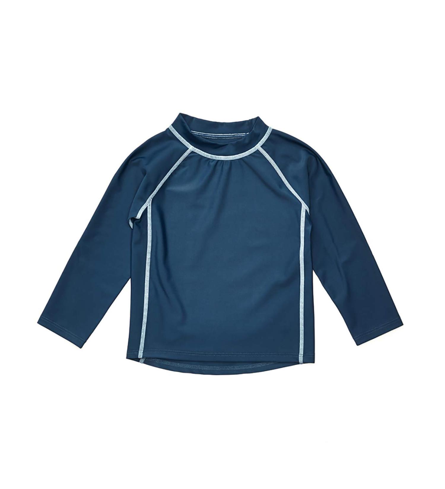 Leveret Long Sleeve UPF 50+ Baby Boys Girls Rash Guard Swim Shirt in Navy - 12M to 5T - Buy Online on GoSupps.com