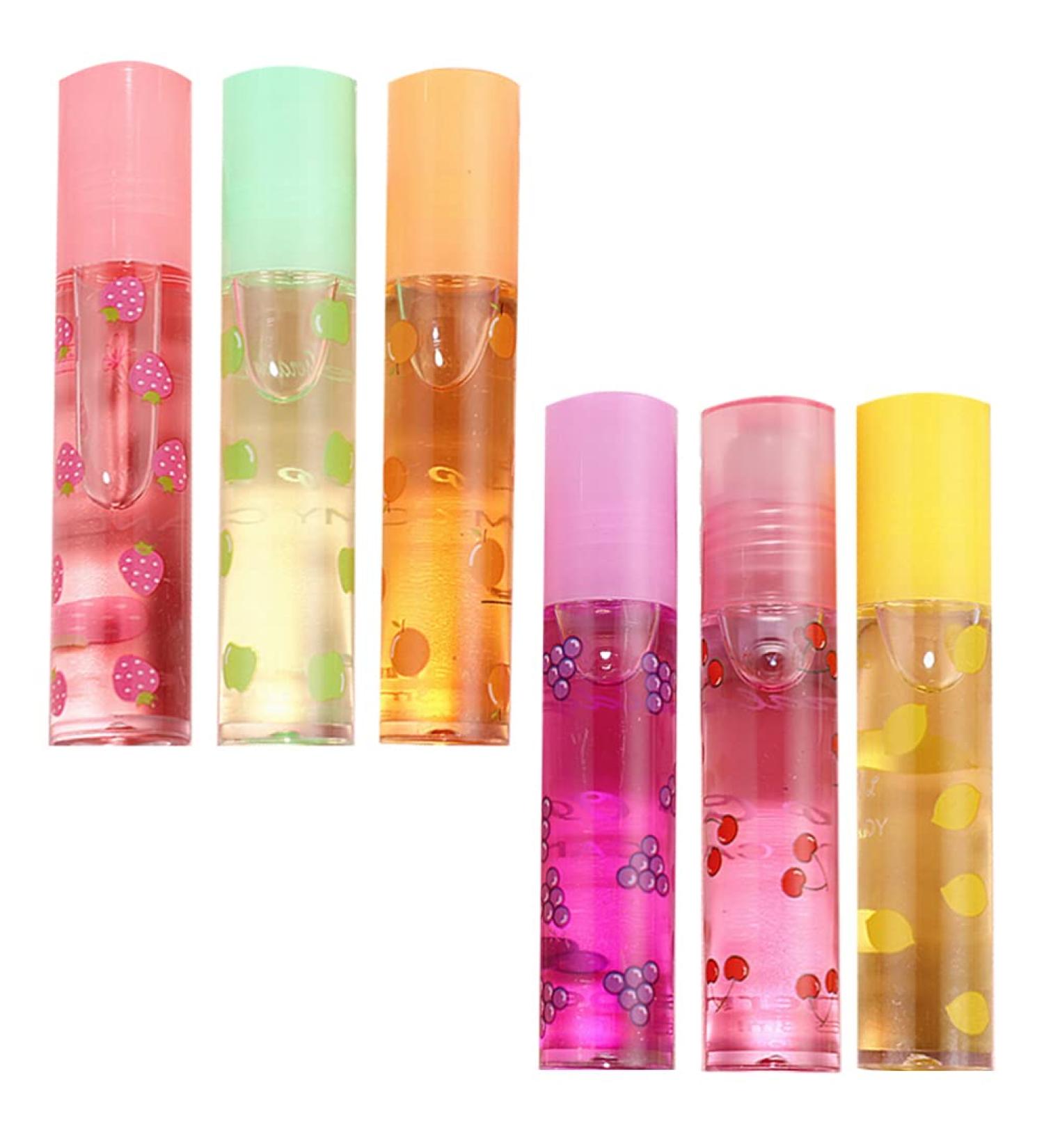 6 STK Fruity Lip Balm - Transparent Moisturizing Lip Protection & Ice Lipstick | Colorless Lip Gloss & Pomade for Soft Lips - Buy Online on GoSupps.com