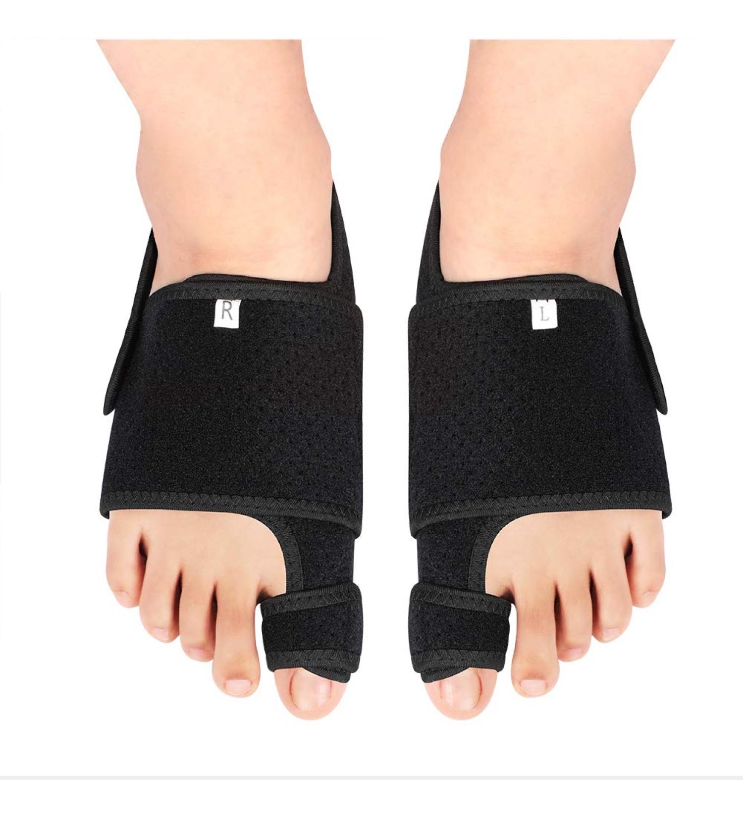 1 Pair Toe Straightener Three-dimensional Pressure Hallux Valgus Corrector for Women and Men