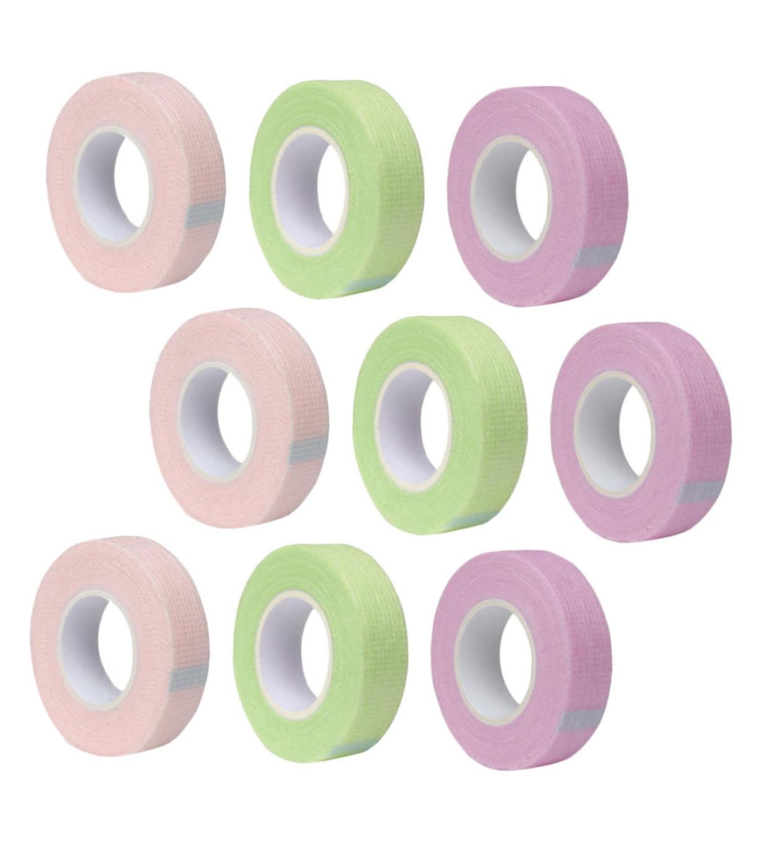 MAGICLULU 9 Rolls Lash Tape Lash Tapes for Eyelash False Lash Adhesive Tape Makeup Supplies Lash Tool Eye Skin Tape Pink Tape Makeup Tape For Women Non-woven Fabric Patch - Buy Online on GoSupps.com