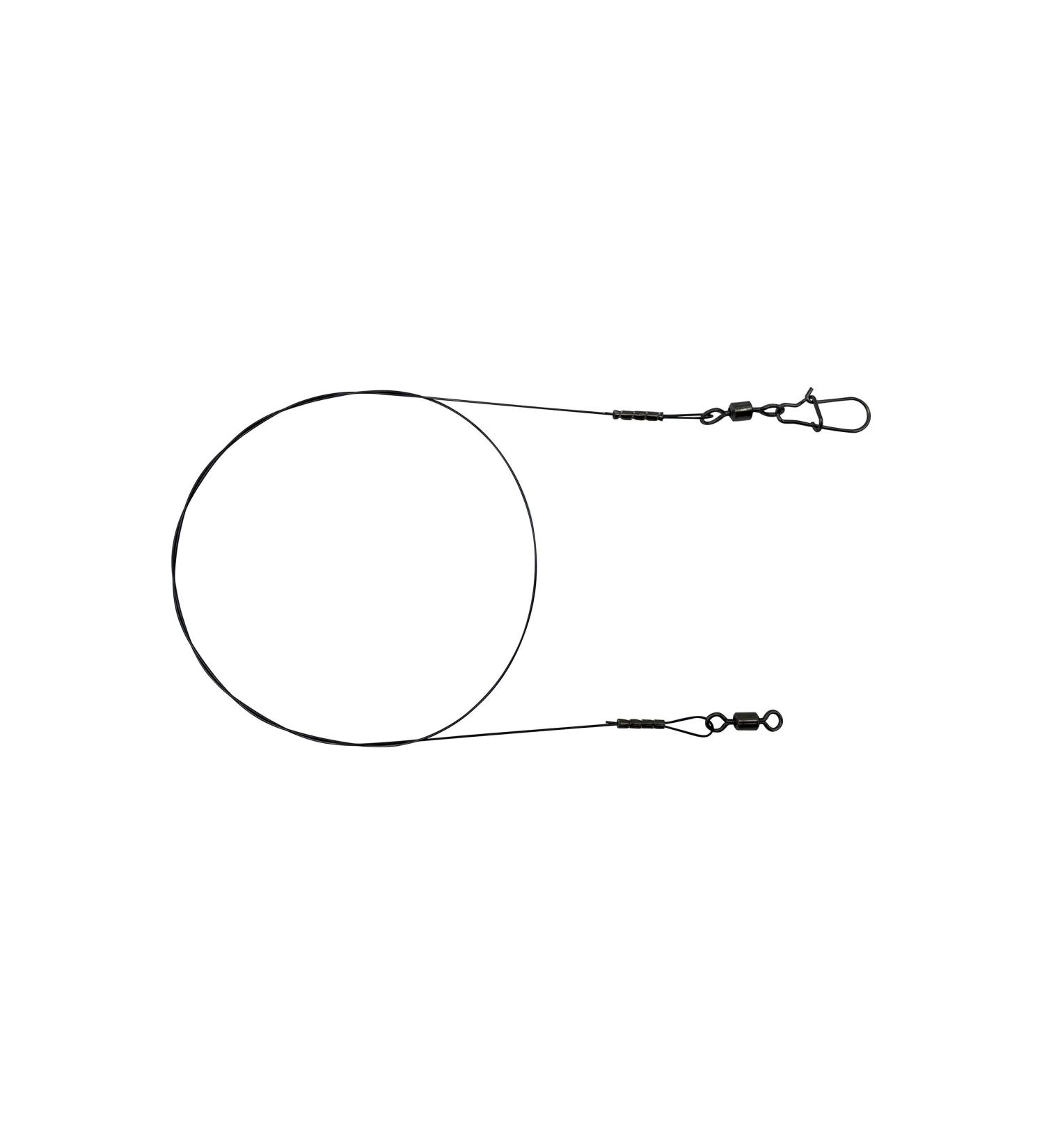 Buy PetrisCatch Set of 5 Titanium Leaders with Snap Hook for Pike - 25cm/40cm 12kg/20kg - Ideal for Zander Fishing - Buy Online on GoSupps.com